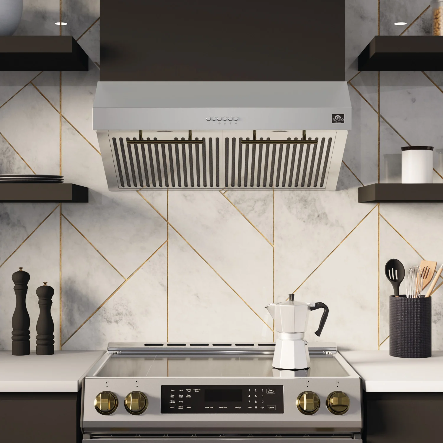 Forno Bari Stainless Steel 30" 400 CFM Under Cabinet Range Hood - FRHUC5255-30 - Image 12