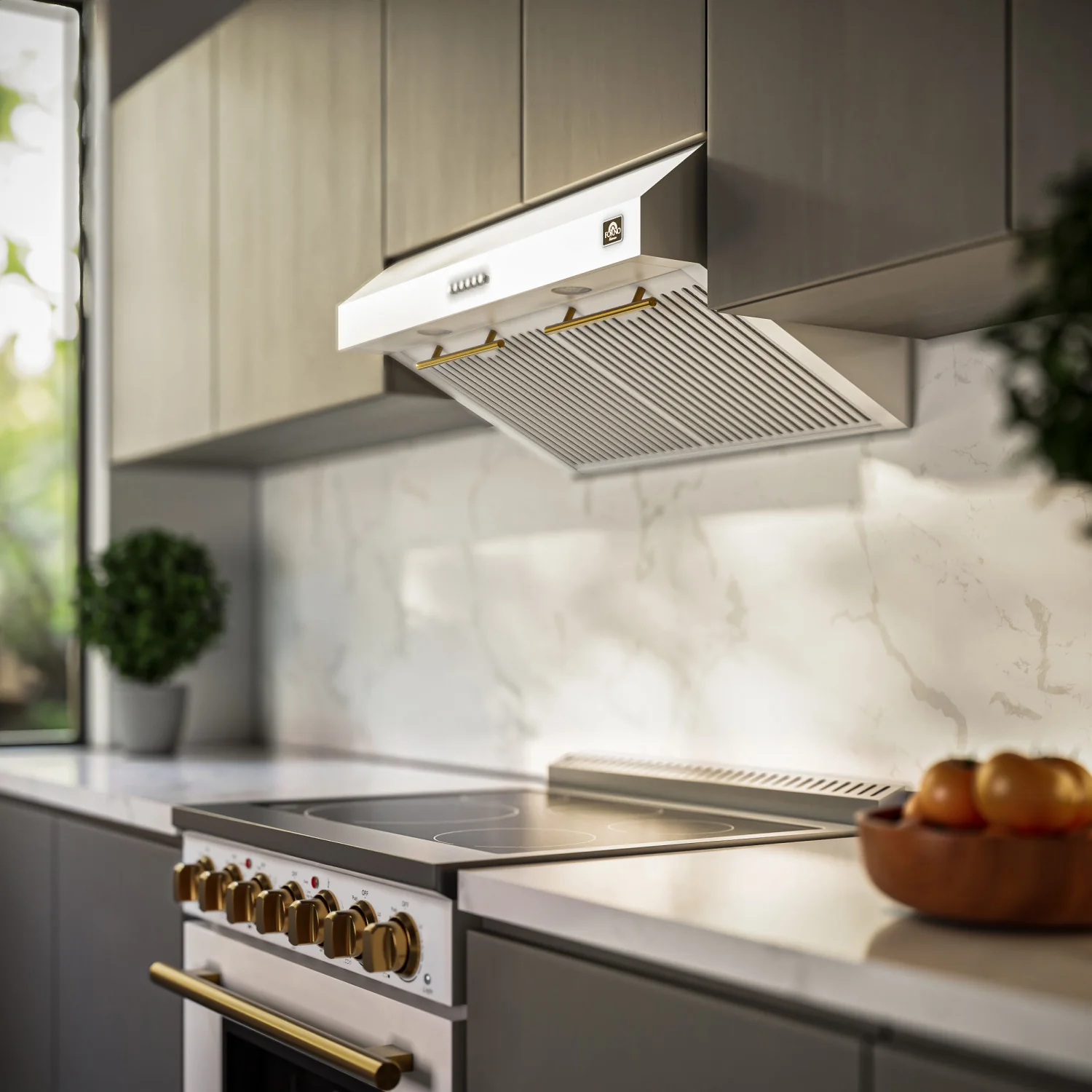 Forno Bari White 30" 400 CFM Under Cabinet Range Hood - FRHUC5255-30WHT - Image 17