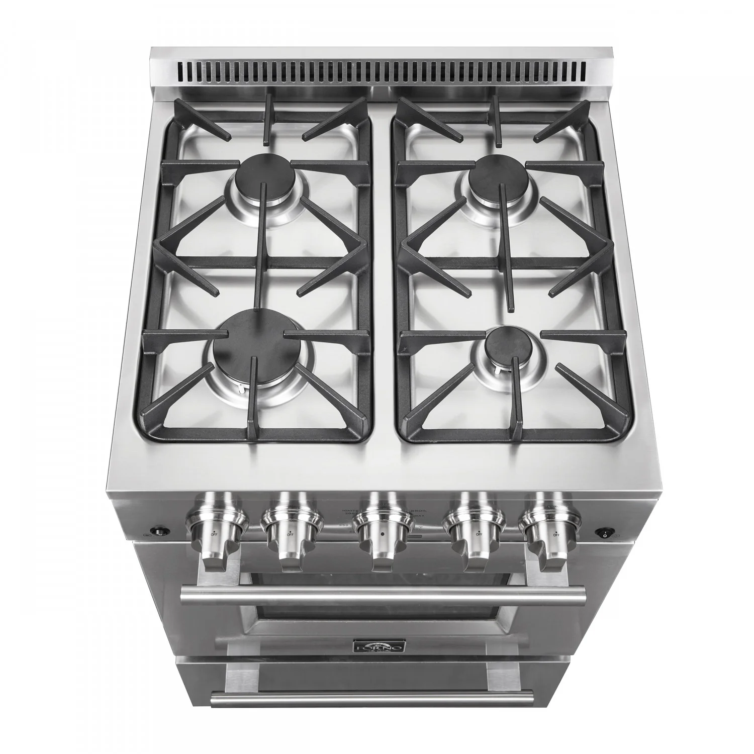 Forno Breno 24" Stainless Steel Freestanding Gas Range with Air Fry (2.3 Cu. Ft.) - FFSGS6290-24 - Image 10