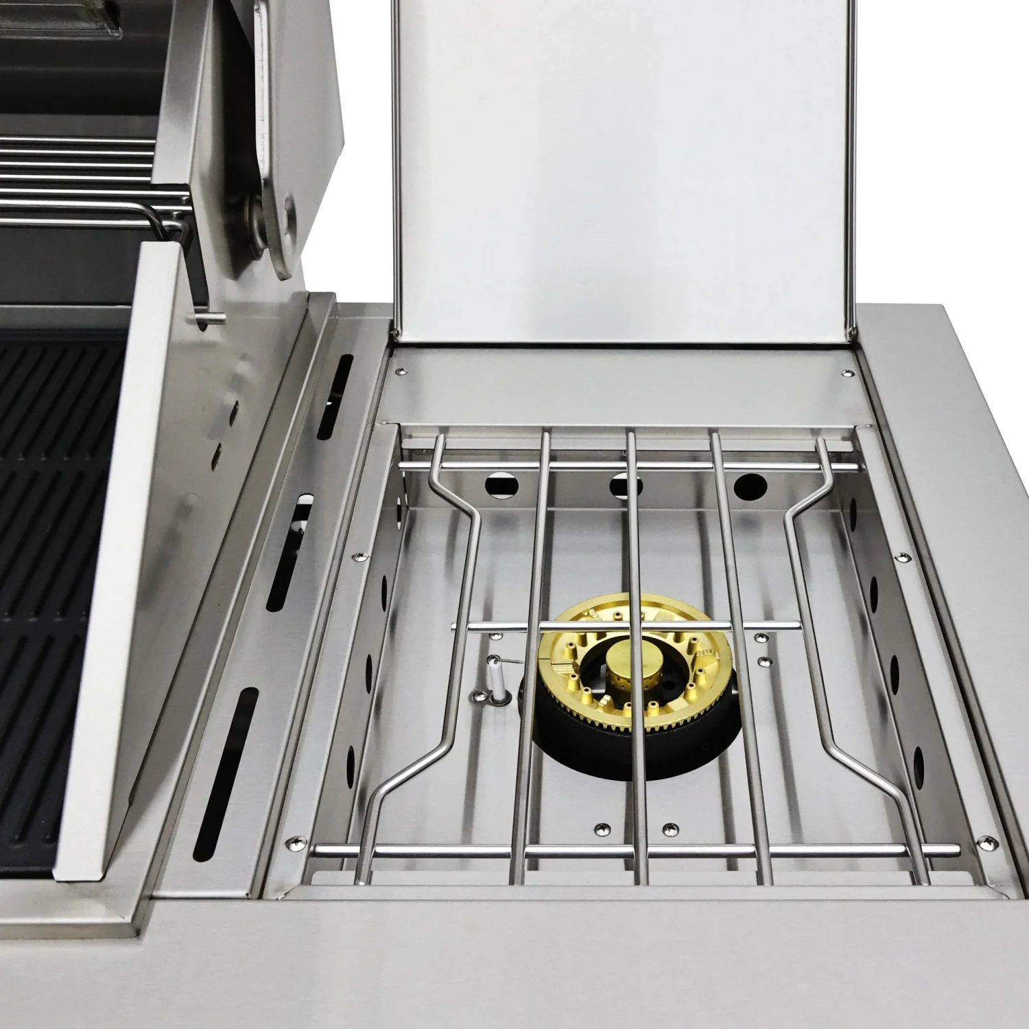 Forno Bulnes Black Countertop Outdoor Kitchen with 40" 84,000 BTU BBQ and Beverage Centre - FODKT2520BLK - Image 8
