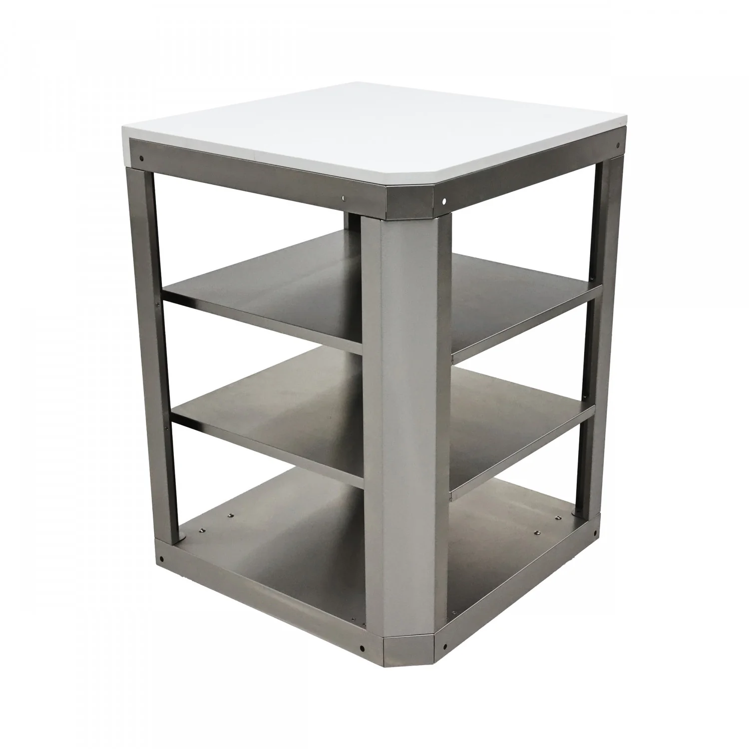 Forno Bulnes White Countertop Outdoor Kitchen with 40" 84,000 BTU BBQ and Beverage Centre - FODKT2520WHT - Image 10