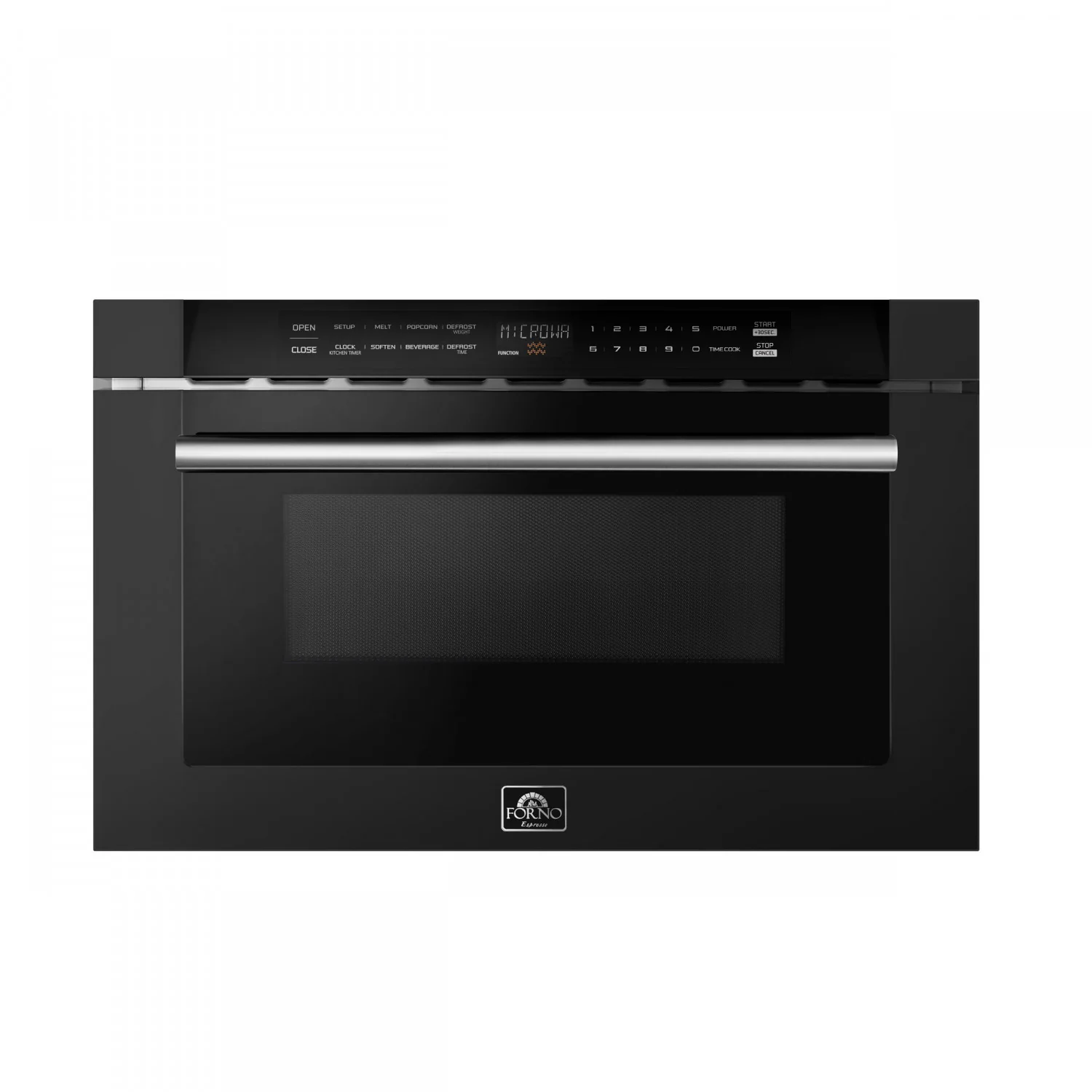 Forno Capoliveri Black 24" Built-In Microwave Drawer (1.2 Cu. Ft.) - FMWDR3000-24BLK - Image 2