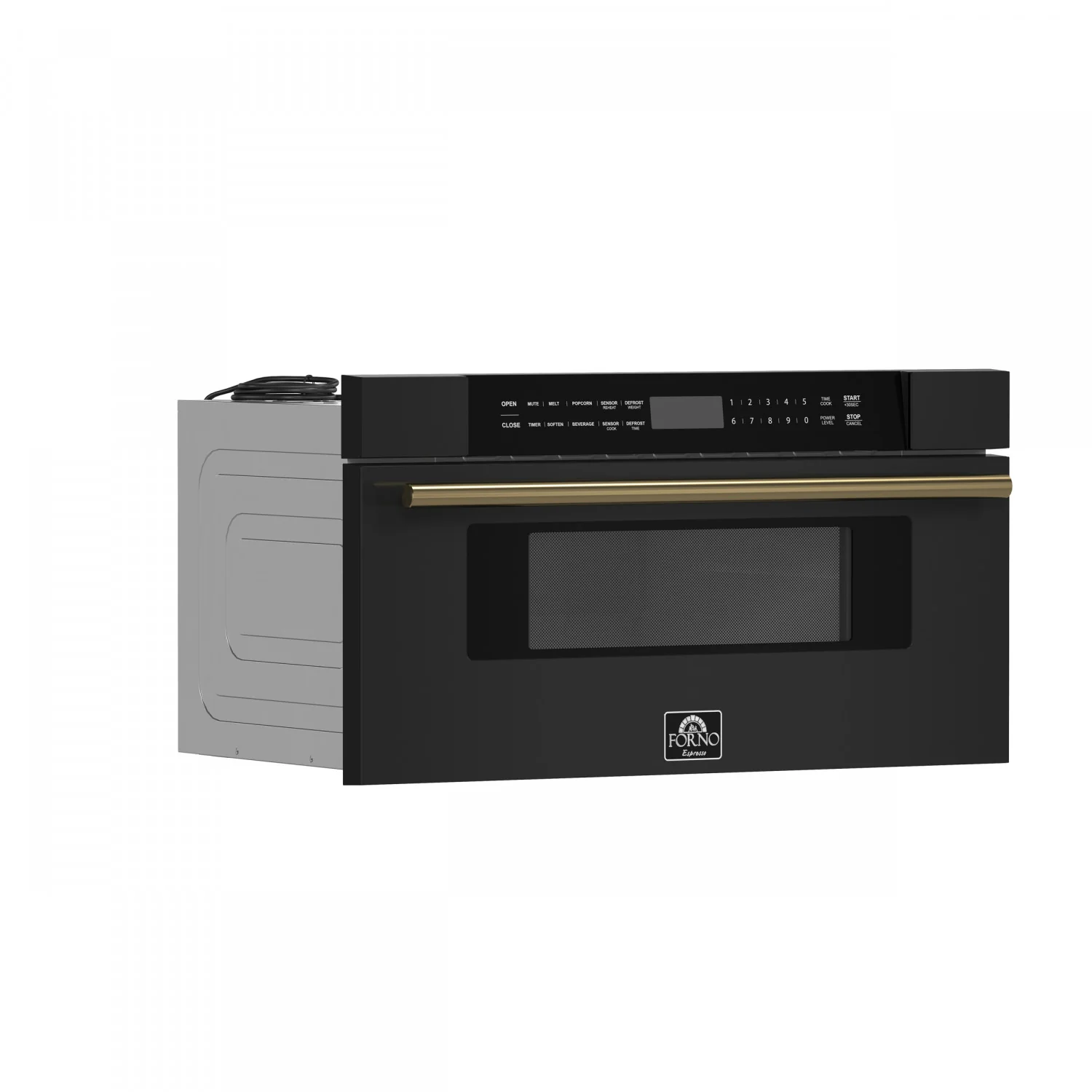 Forno Capoliveri Black 30" Built-In Microwave Drawer (1.2 Cu. Ft.) - FMWDR3000-30BLK - Image 2