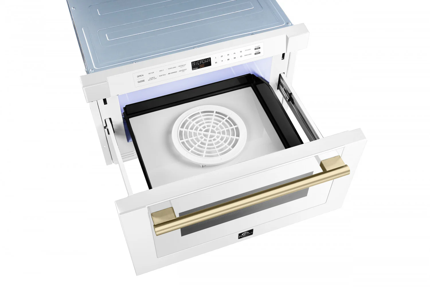 Forno Capoliveri White 24" Built-In Microwave Drawer (1.2 Cu. Ft.) - FMWDR3000-24WHT - Image 11