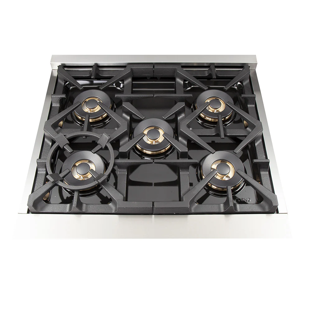Forno Capriasca 30" Stainless Steel Dual Fuel Range with True Convection (4.32 Cu. Ft.) - FFSGS6187-30 - Image 5