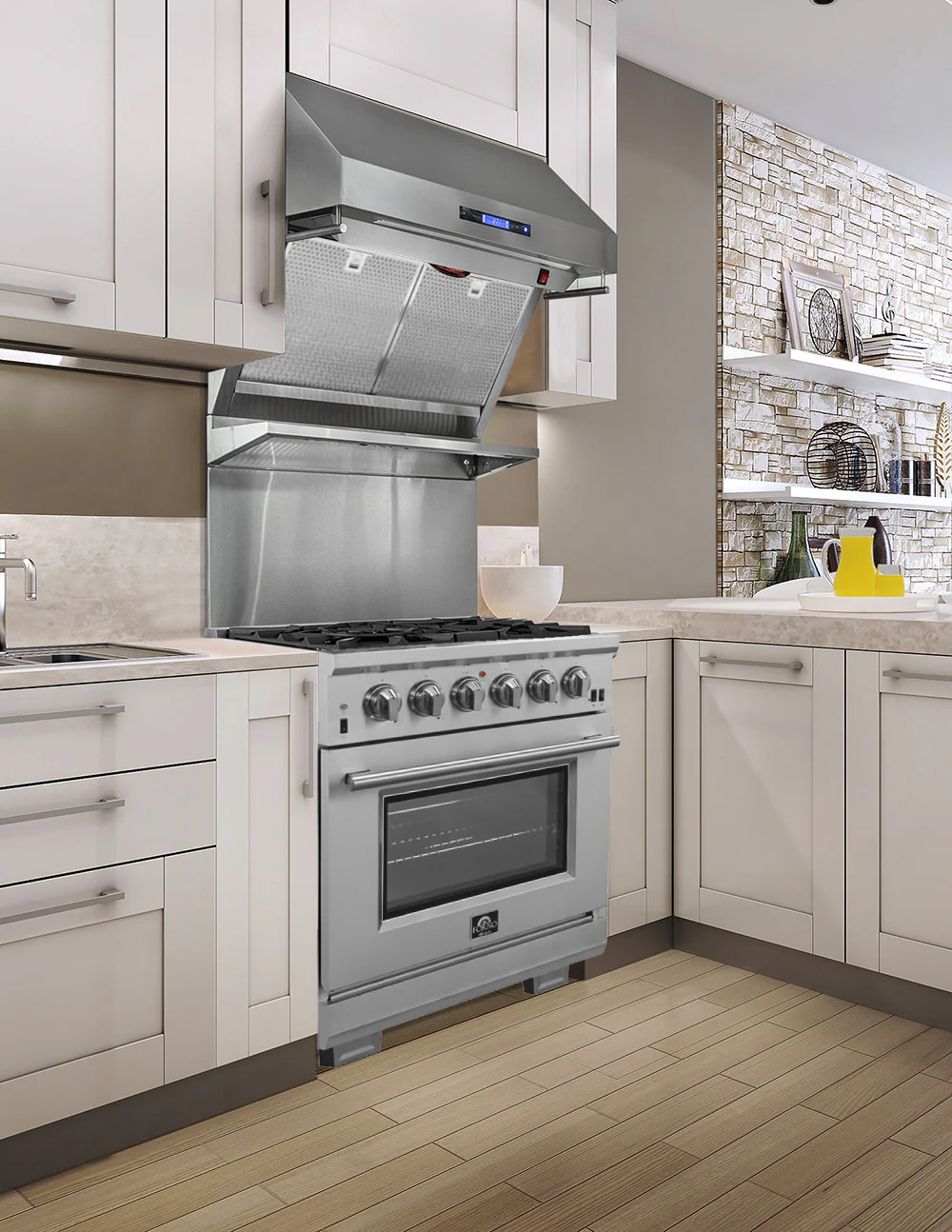 Forno Capriasca 30" Stainless Steel Freestanding Gas Range (4.32 Cu. Ft.) - FFSGS6260-30 - Image 19