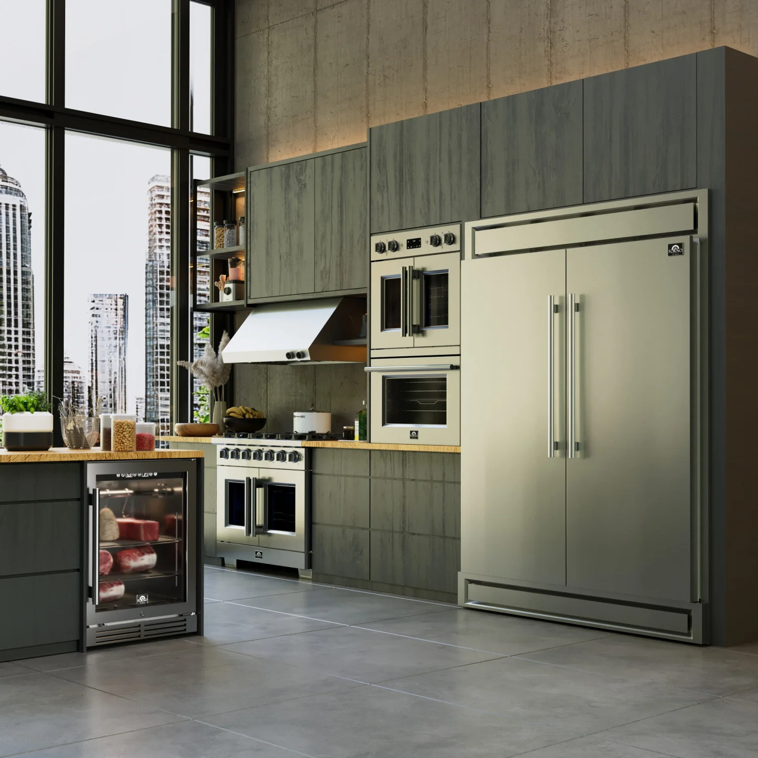 Forno Capriasca 36" Stainless Steel French Door Freestanding Gas Range with Air Fry (5.36 Cu. Ft.) - FFSGS6460-36 - Image 23
