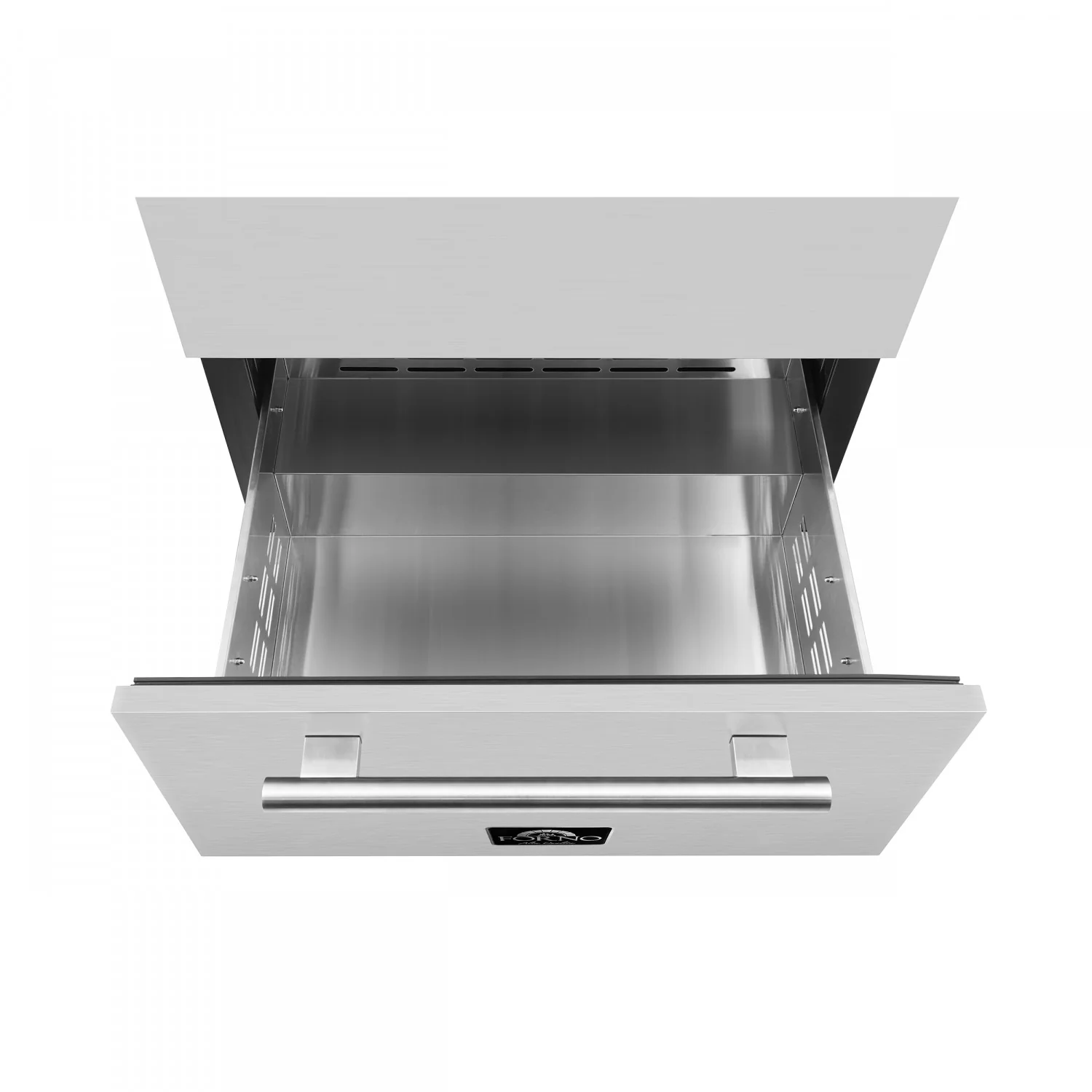 Forno Celano 30" 21.3 Cu.Ft. Stainless Steel 150 Bottle Dual Zone Wine Cellar with Two Beverage Drawers - FWCDR6697-30S - Image 12