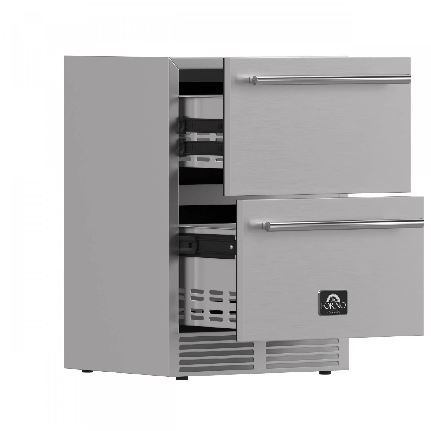 Forno Como 24" 4.87 Cu.Ft. Stainless Steel Undercounter Indoor/Outdoor Drawer Refrigerator - FDROD1611-24S - Image 4