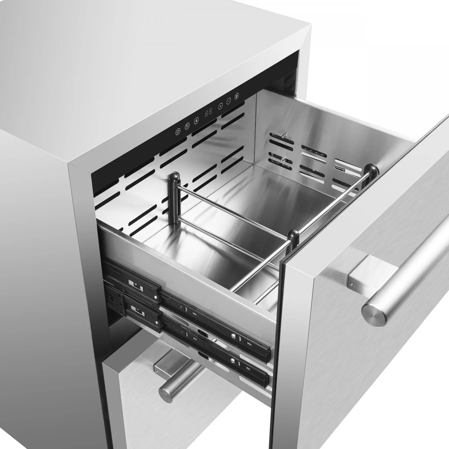 Forno Como 24" 4.87 Cu.Ft. Stainless Steel Undercounter Indoor/Outdoor Drawer Refrigerator - FDROD1611-24S - Image 6