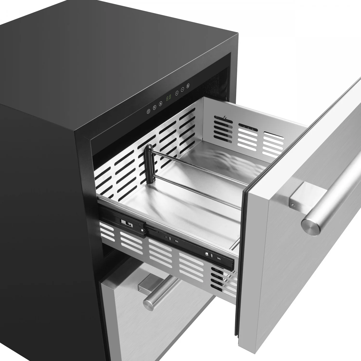Forno Cosenza Stainless Steel 24" Built-in Undercounter Indoor/Outdoor Drawer Freezer with Ice Maker (4.69 Cu. Ft.) - FDRBI1838-24S - Image 6