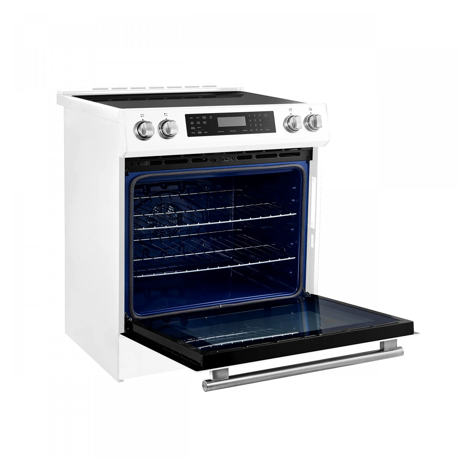 Forno Donatello White Slide-in Induction Range with True Convection (5.0 Cu. Ft.) - FFSIN0905-30WHT - Image 5