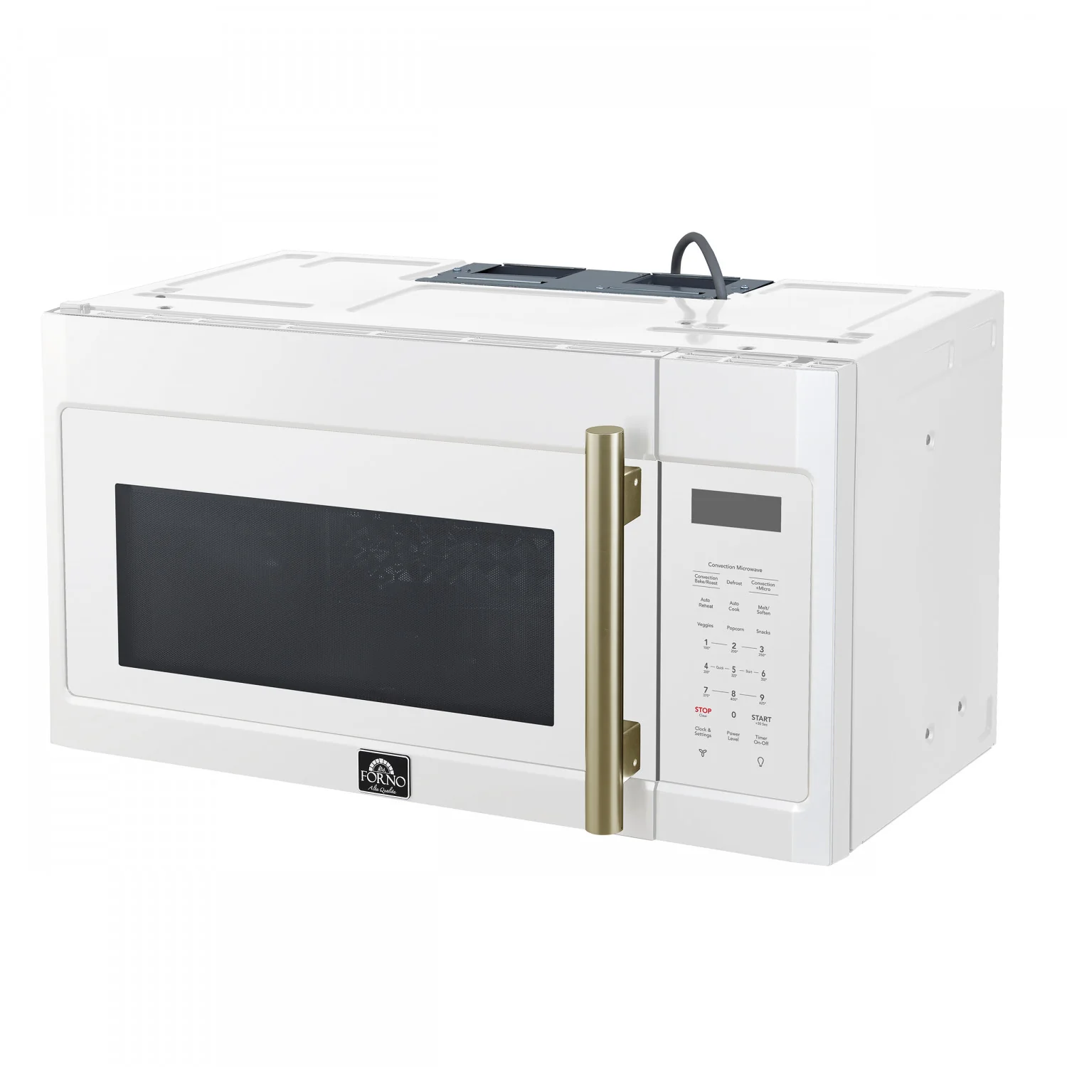 Forno Fornace White 300 CFM Over-the-Range Convection Microwave (1.5 Cu. Ft.) - FOTR3038-30WHT - Image 3