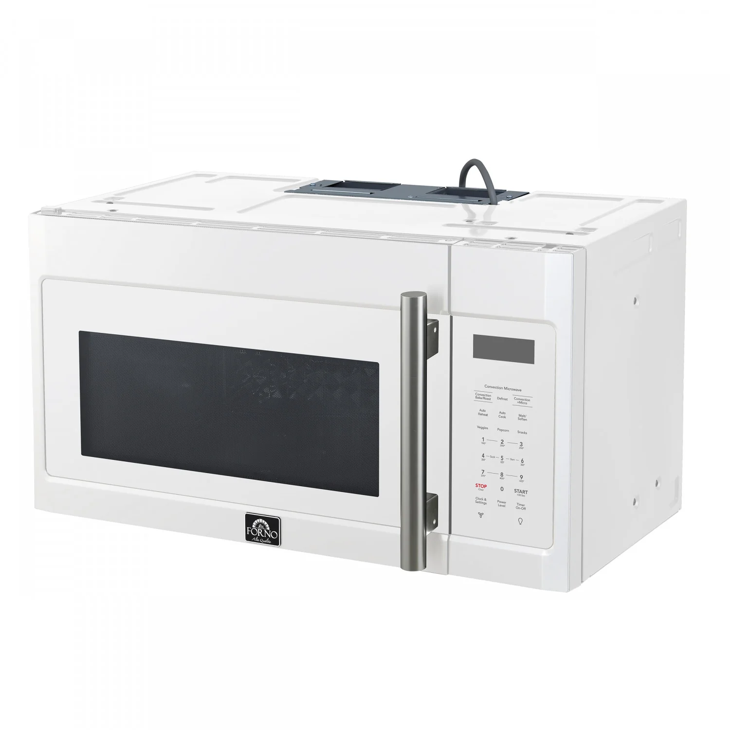 Forno Fornace White 300 CFM Over-the-Range Convection Microwave (1.5 Cu. Ft.) - FOTR3038-30WHT - Image 4