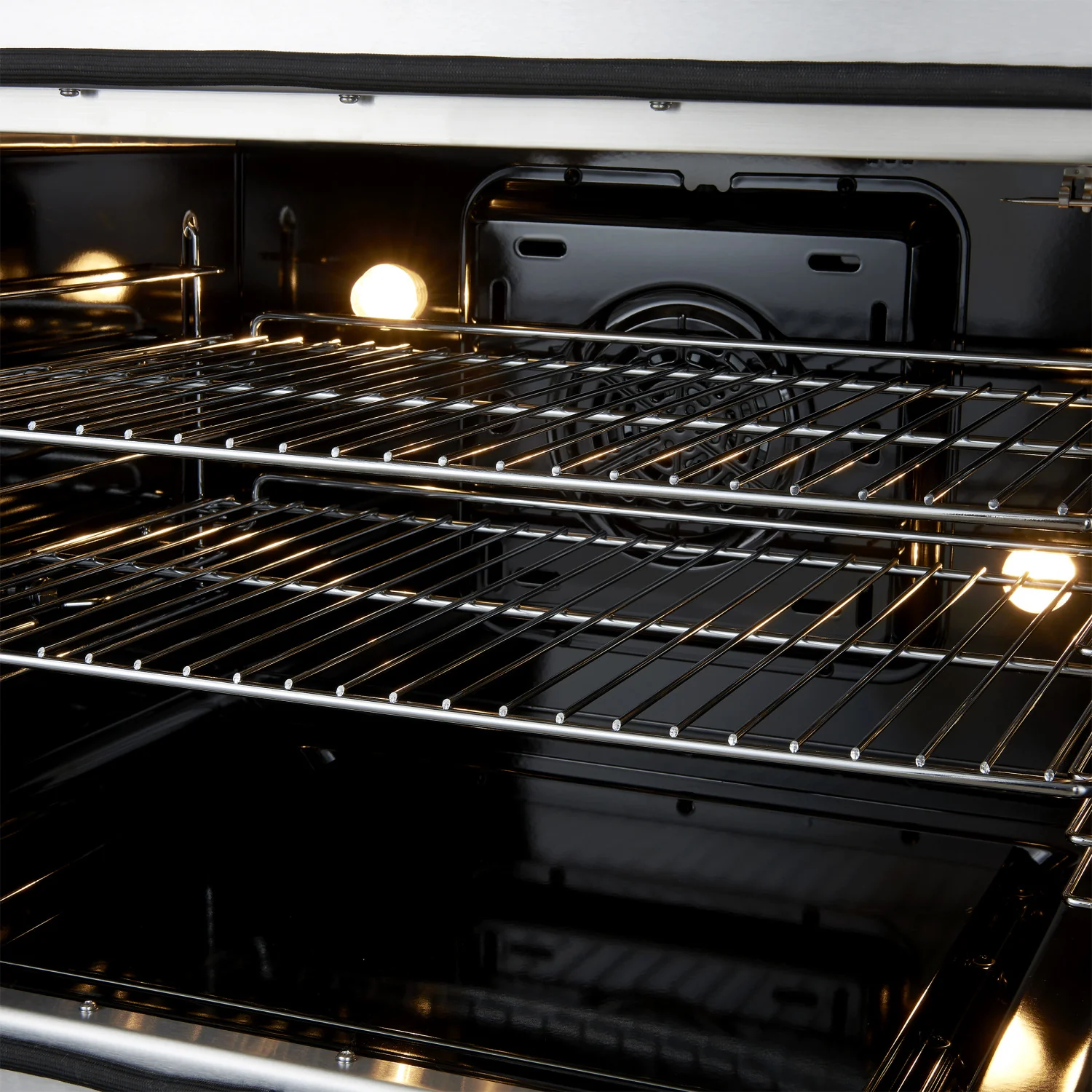 Forno Galiano 30" Black French Door Dual Fuel Range with True Convection (4.32 Cu. Ft.) - FFSGS6356-30BLK - Image 9