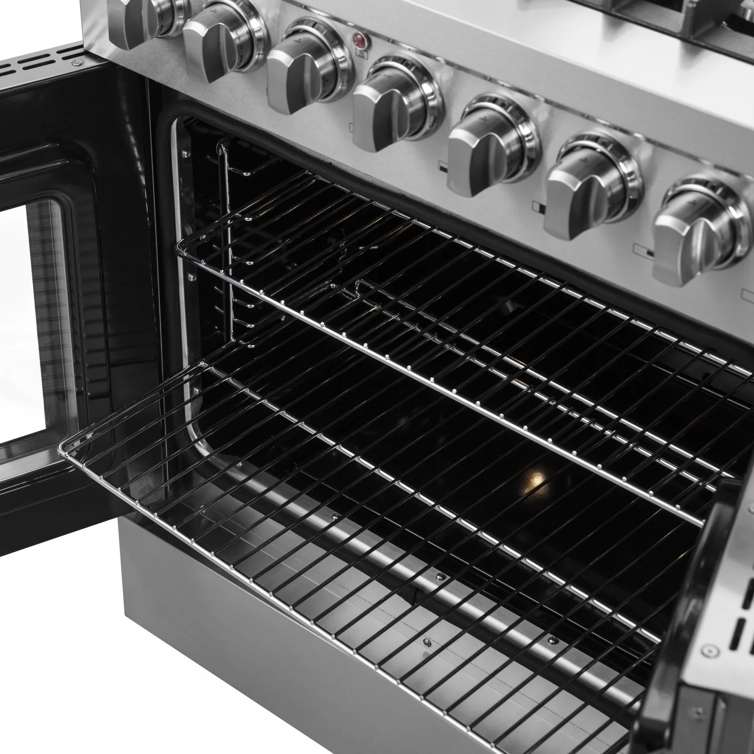 Forno Galiano 30" Stainless Steel French Door Dual Fuel Range with True Convection (4.32 Cu. Ft.) - FFSGS6356-30 - Image 8