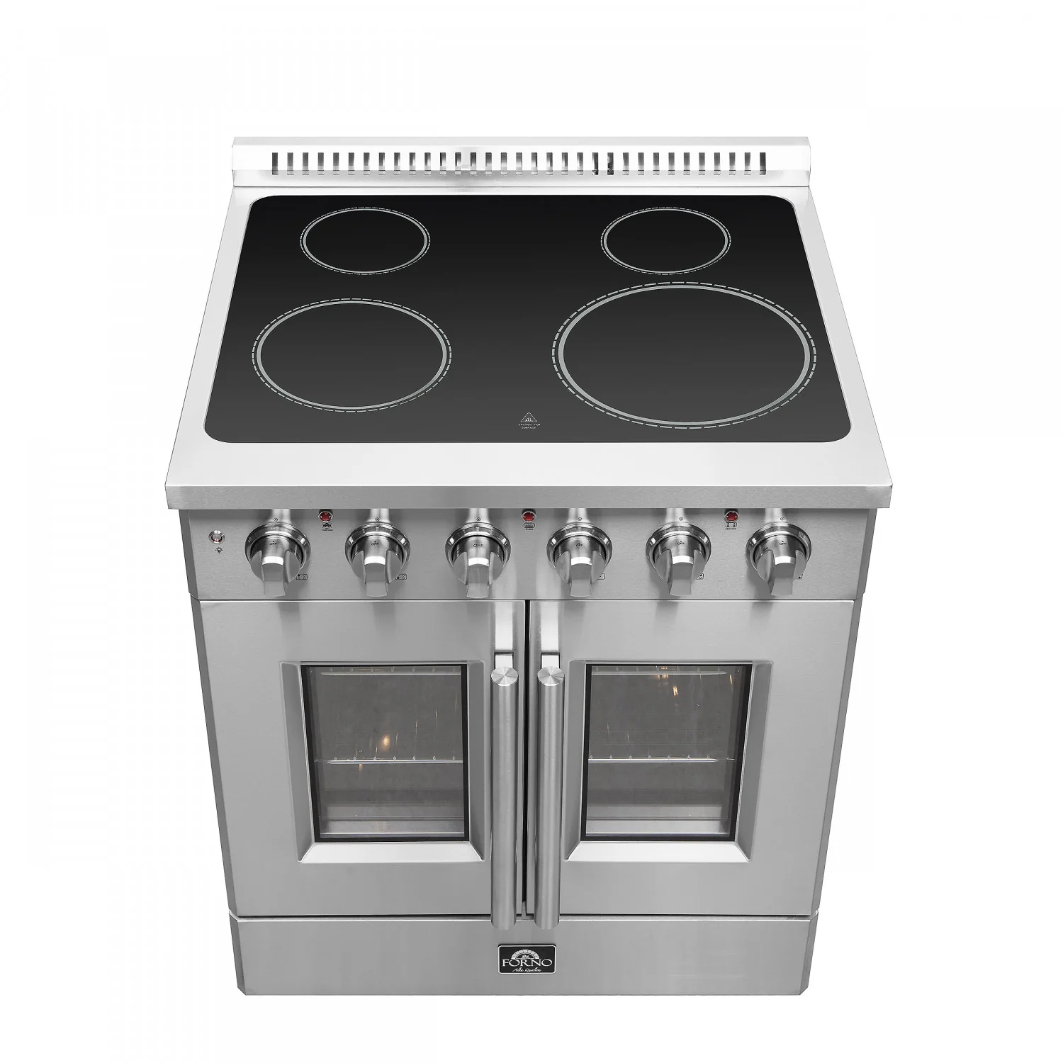 Forno Galiano 30" Stainless Steel French Door Electric Range with True Convection and Air Fry (4.32 Cu. Ft.) - FFSEL6917-30 - Image 12