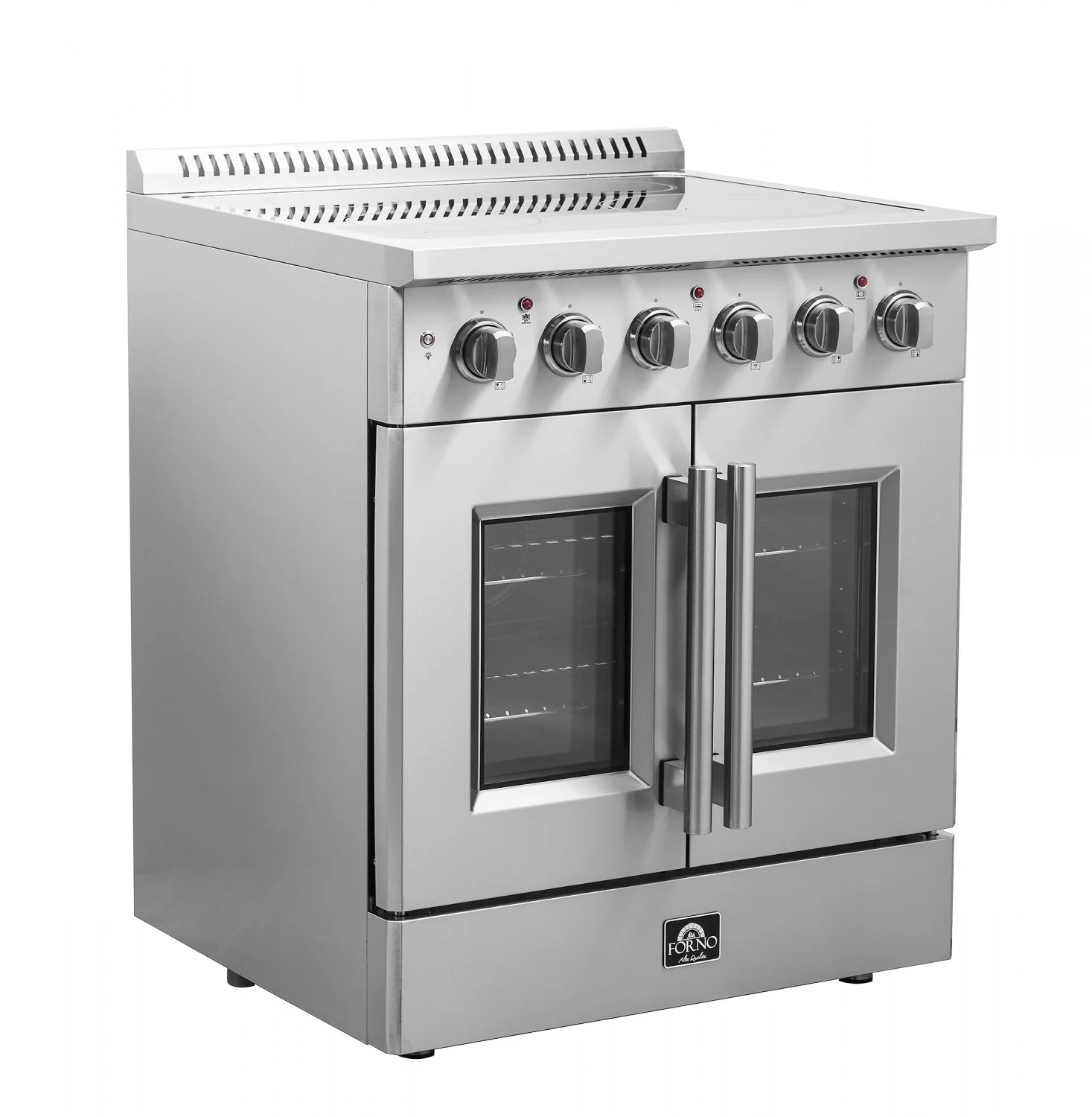 Forno Galiano 30" Stainless Steel French Door Electric Range with True Convection and Air Fry (4.32 Cu. Ft.) - FFSEL6917-30 - Image 4