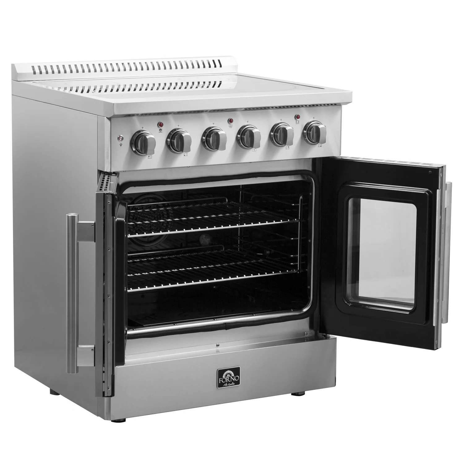 Forno Galiano 30" Stainless Steel French Door Electric Range with True Convection and Air Fry (4.32 Cu. Ft.) - FFSEL6917-30 - Image 6