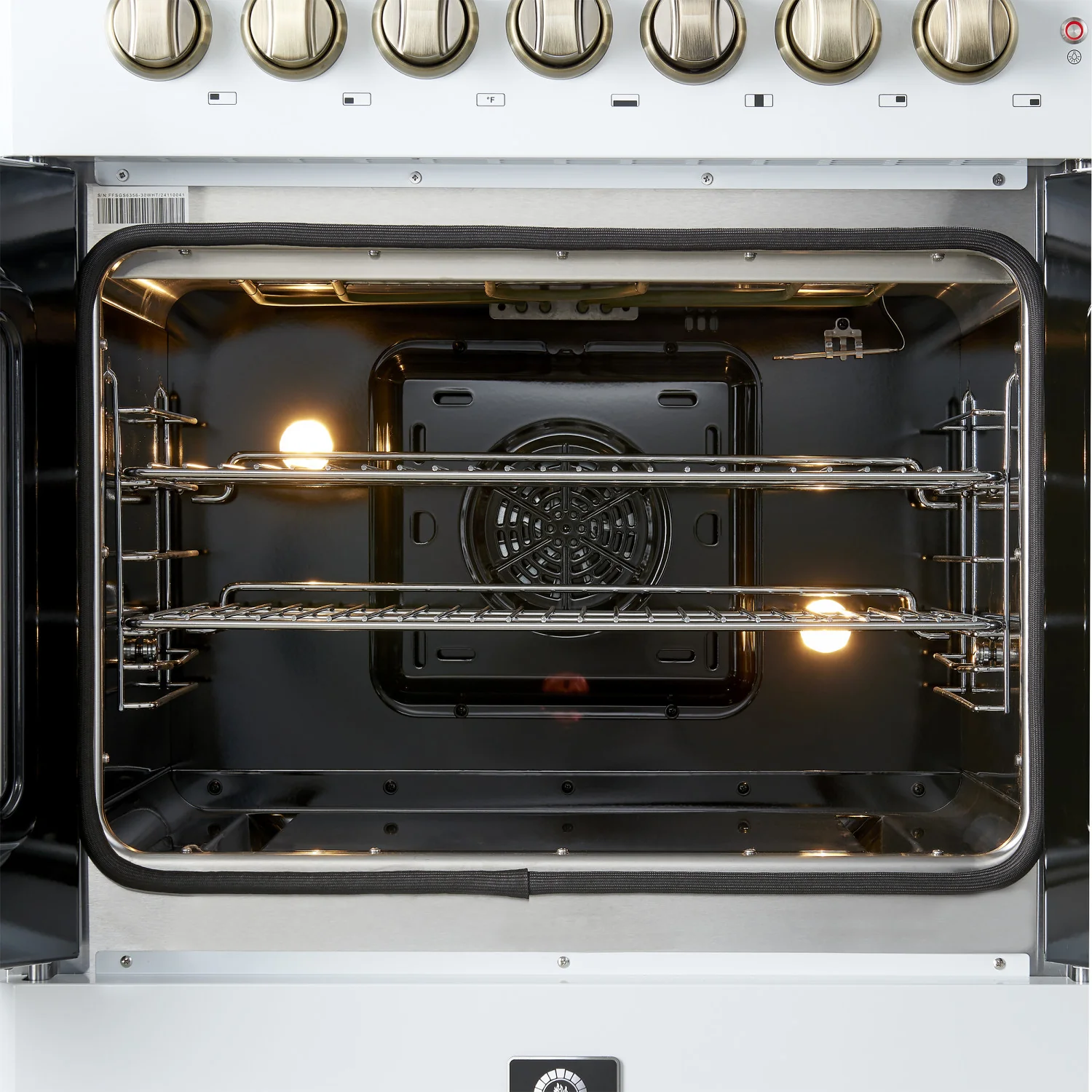 Forno Galiano 30" White French Door Dual Fuel Range With True Convection (4.32 Cu. Ft.) - FFSGS6356-30WHT - Image 8