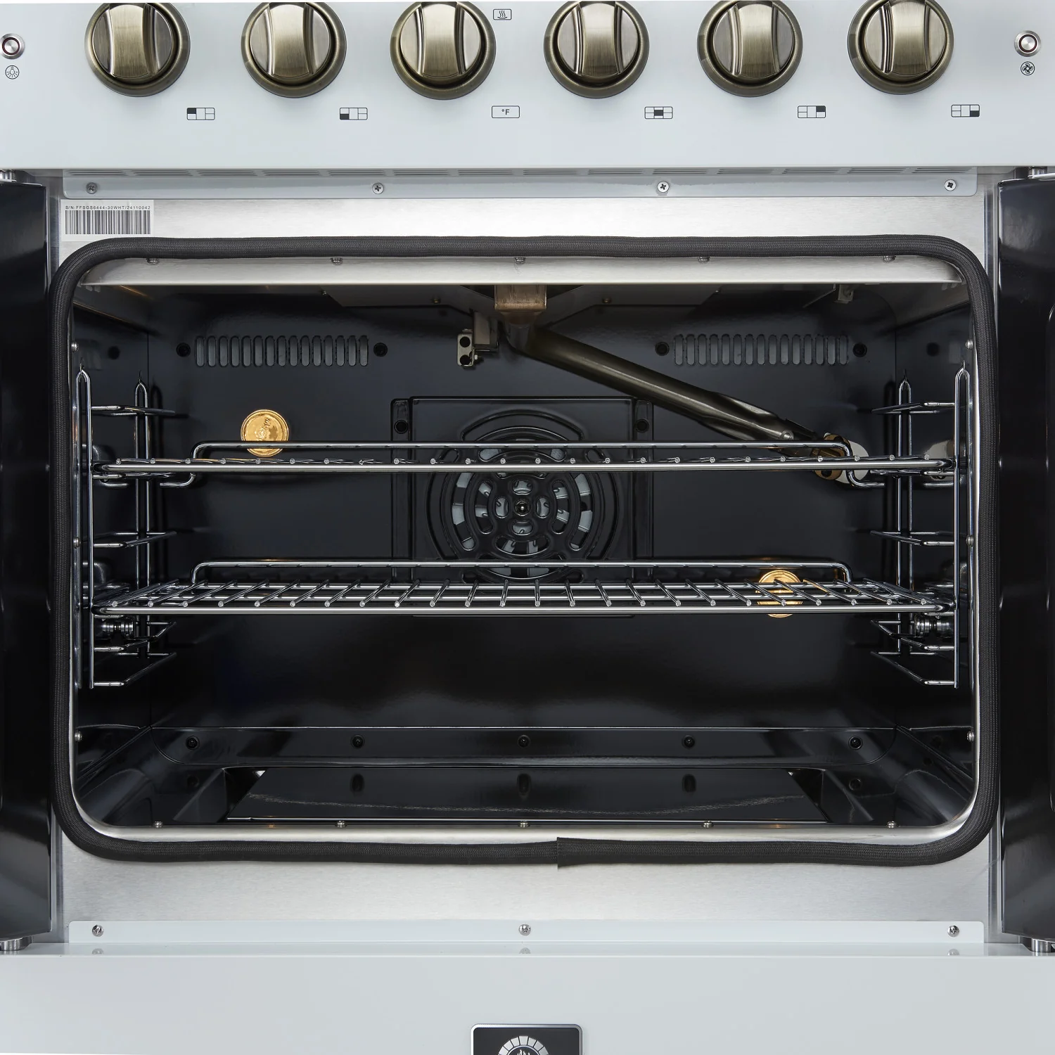 Forno Galiano 30" White French Door Freestanding Gas Range (4.32 Cu. Ft.) - FFSGS6444-30WHT - Image 8
