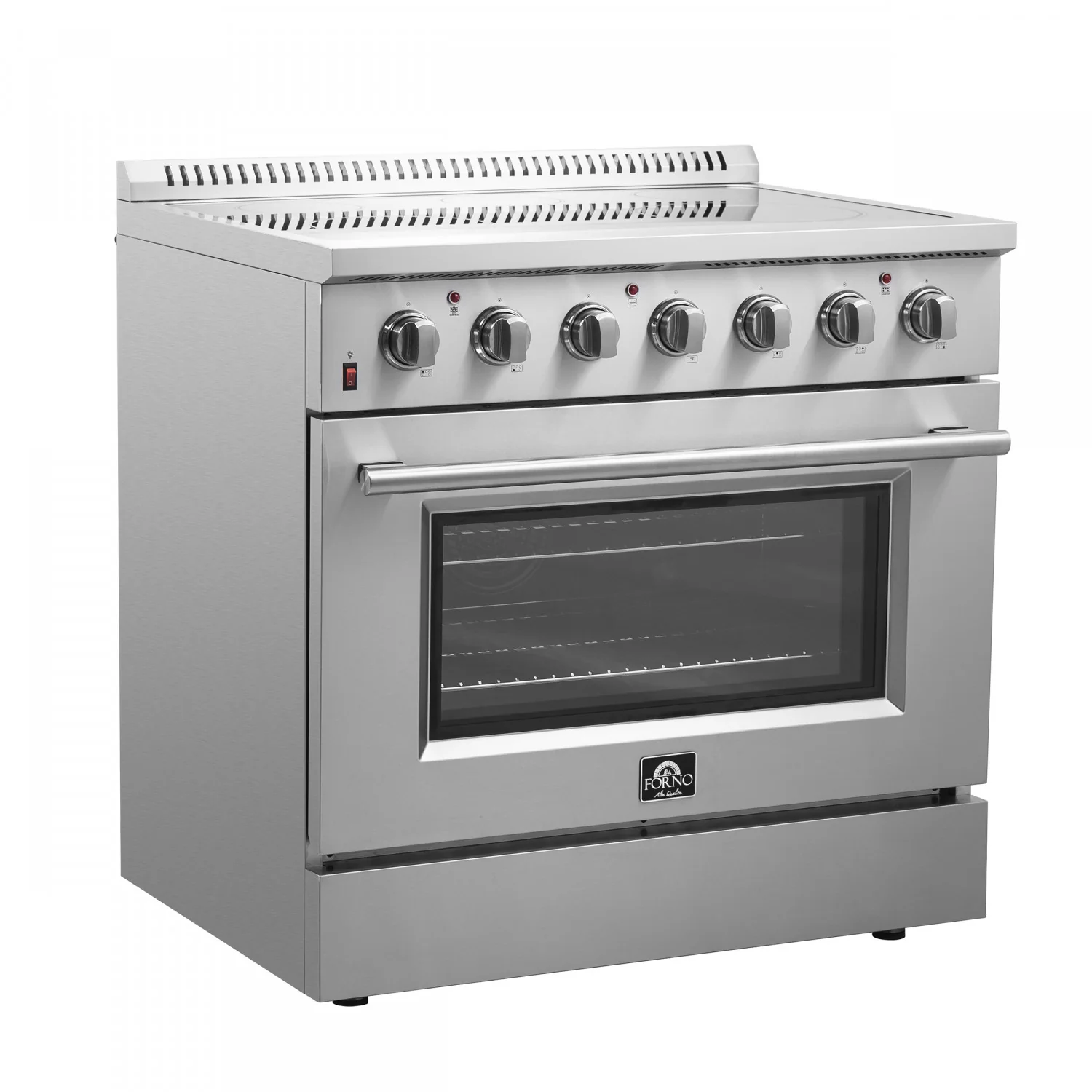 Forno Galiano 36" Stainless Steel Freestanding Electric Range with True Convection and Air Fry (5.36 Cu. Ft.) - FFSEL6083-36 - Image 2