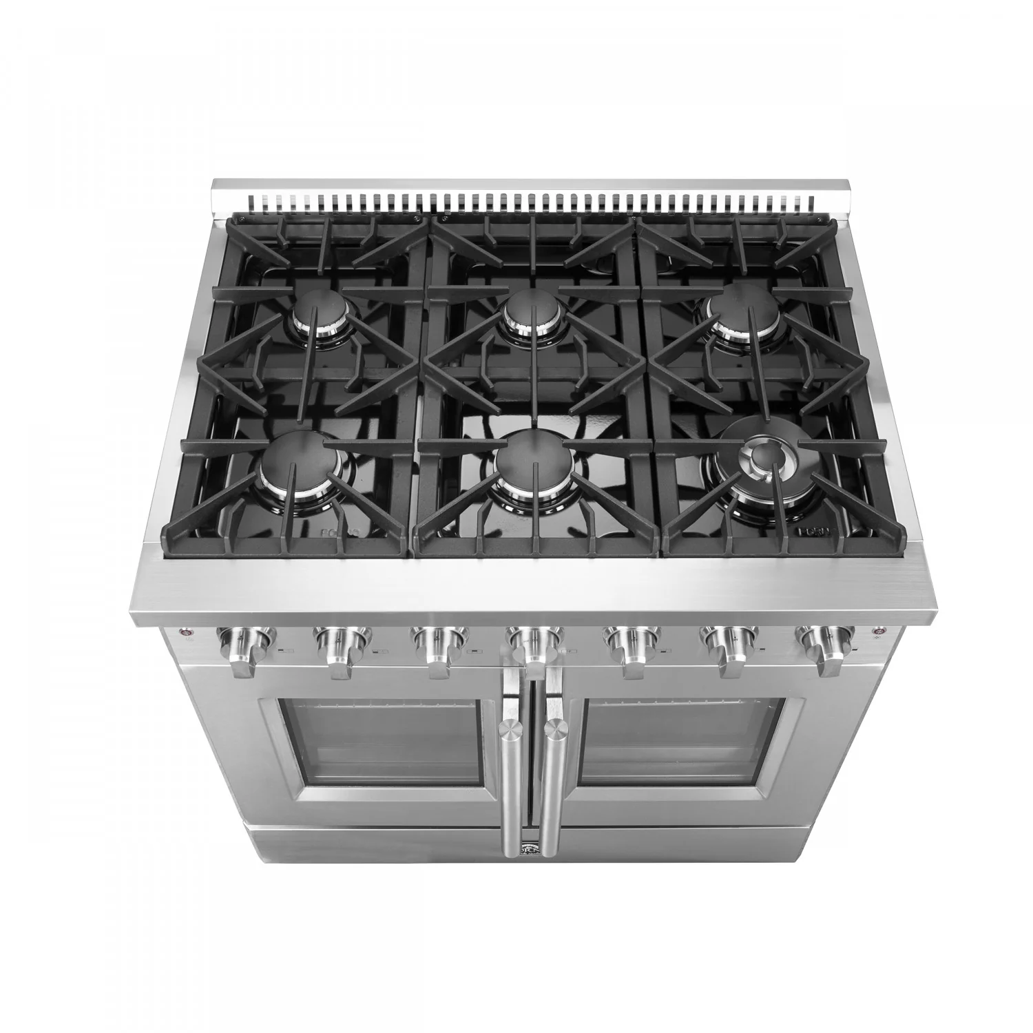 Forno Galiano 36" Stainless Steel French Door Freestanding Gas Range (5.36 Cu. Ft.) - FFSGS6444-36 - Image 8