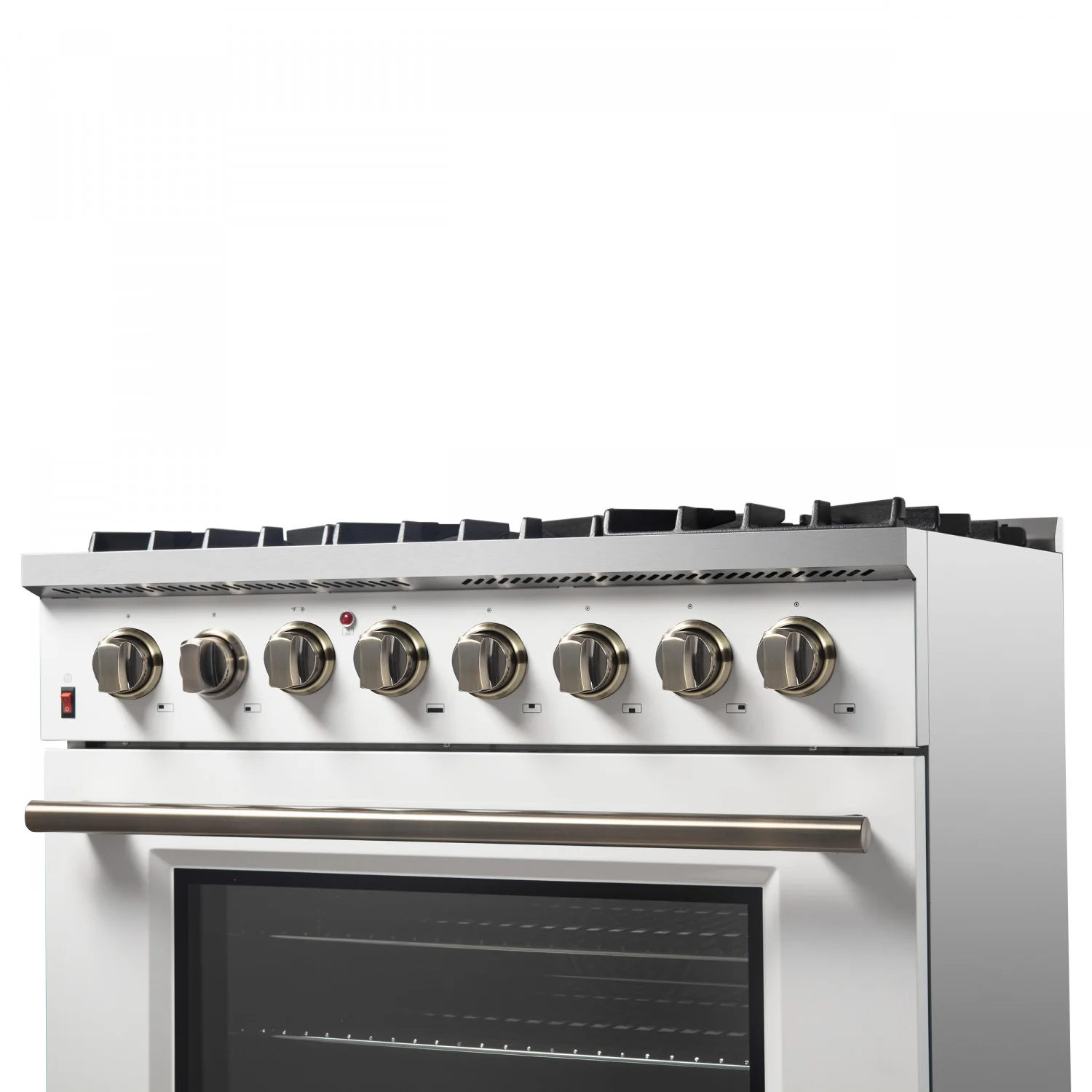 Forno Galiano 36" White Dual Fuel Range with True Convection (5.36 Cu. Ft.) - FFSGS6156-36WHT - Image 10