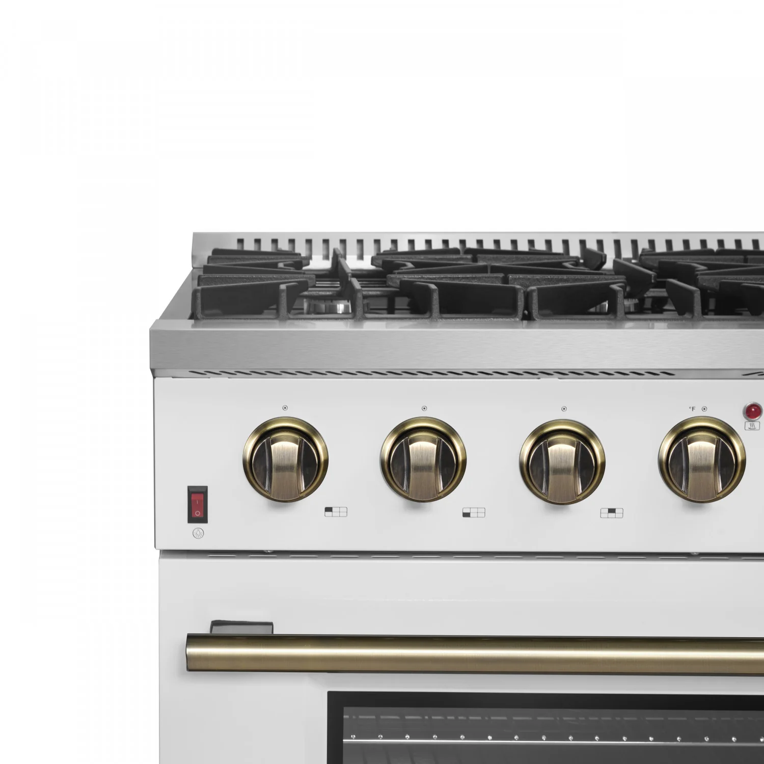 Forno Galiano 36" White French Door Freestanding Gas Range (5.36 Cu. Ft.) - FFSGS6244-36WHT - Image 2