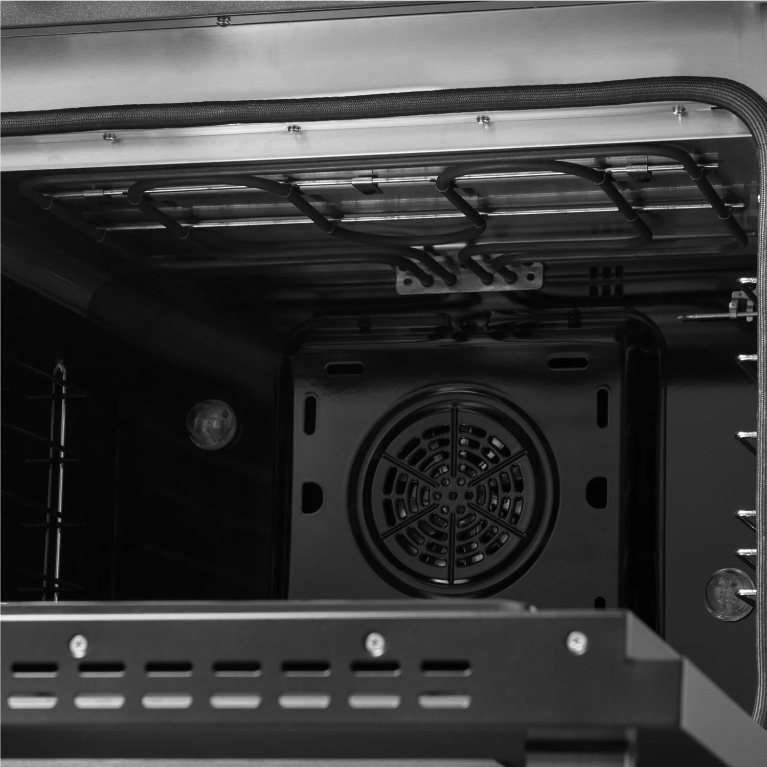 Forno Galiano 48" Black Freestanding Dual Fuel Double Oven Range with True Convection (6.58 Cu. Ft.) - FFSGS6356-48BLK - Image 6