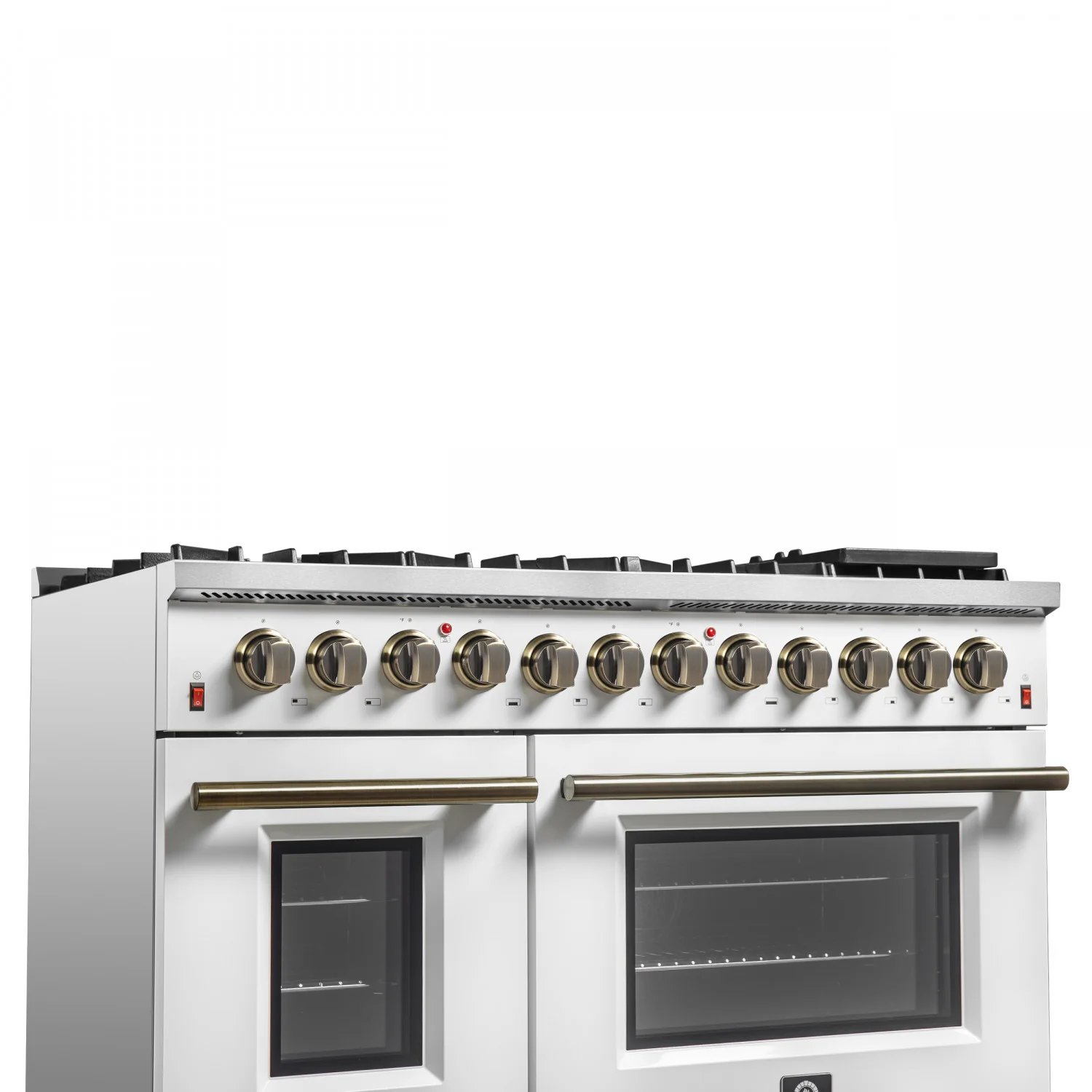 Forno Galiano 48" White Freestanding Dual Fuel Double Oven Range with True Convection (6.58 Cu. Ft.) - FFSGS6156-48WHT - Image 16