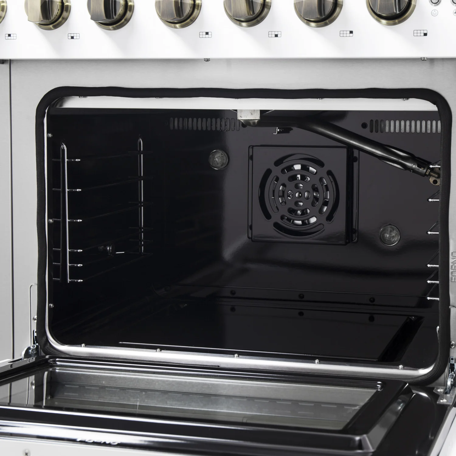 Forno Galiano 48" White Freestanding Double Oven Gas Range (6.58 Cu. Ft.) - FFSGS6444-48WHT - Image 9