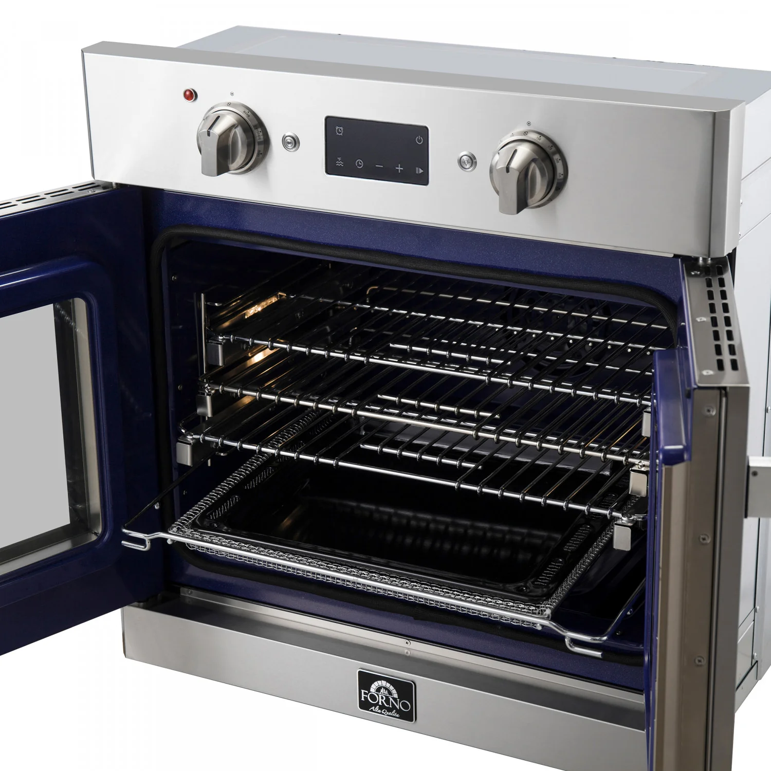 Forno Gallico Stainless Steel 30" French Door Electric Wall Oven with True Convection and Air Fry (3.68 Cu. Ft.) - FBOEL1371-30 - Image 12