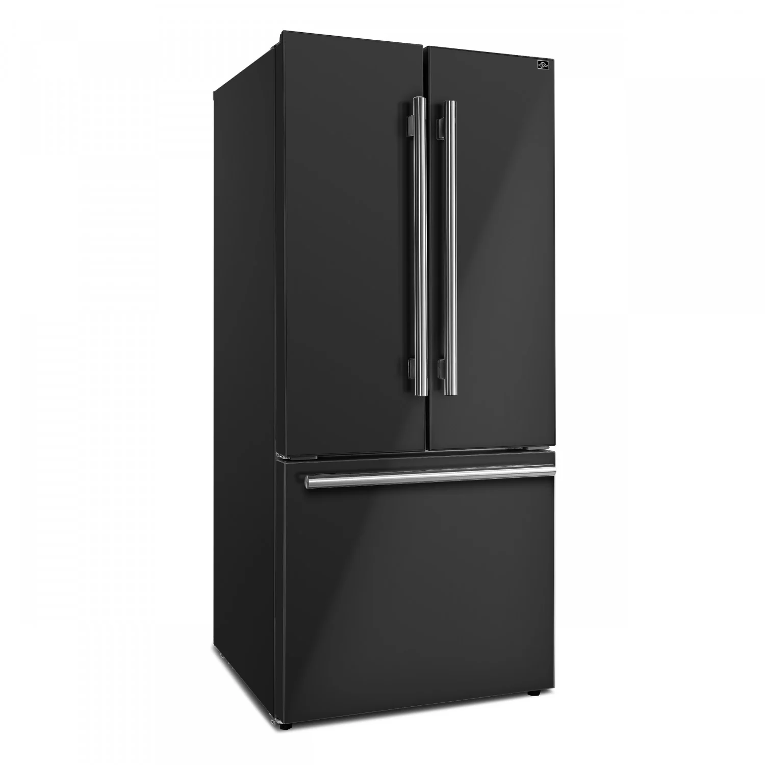 Forno Gallipoli 31" 17.5 Cu.Ft. Black French Door Refrigerator with Ice Maker - FFFFD1974-31BLK - Image 6