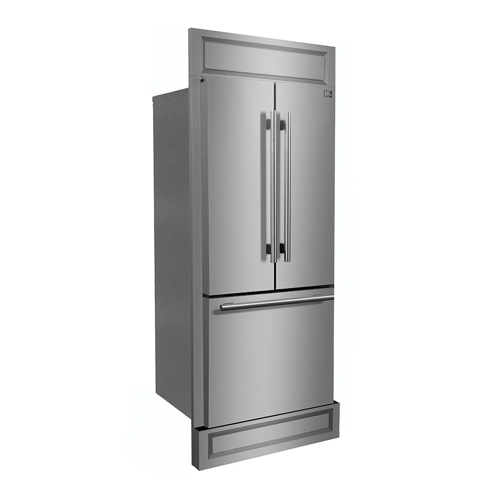 Forno Gallipoli 30" 17.5 Cu.Ft. Stainless Steel French Door Refrigerator - FFFFD1974-35MG - Image 3