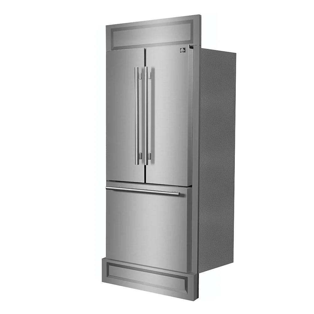 Forno Gallipoli 30" 17.5 Cu.Ft. Stainless Steel French Door Refrigerator - FFFFD1974-35MG - Image 4