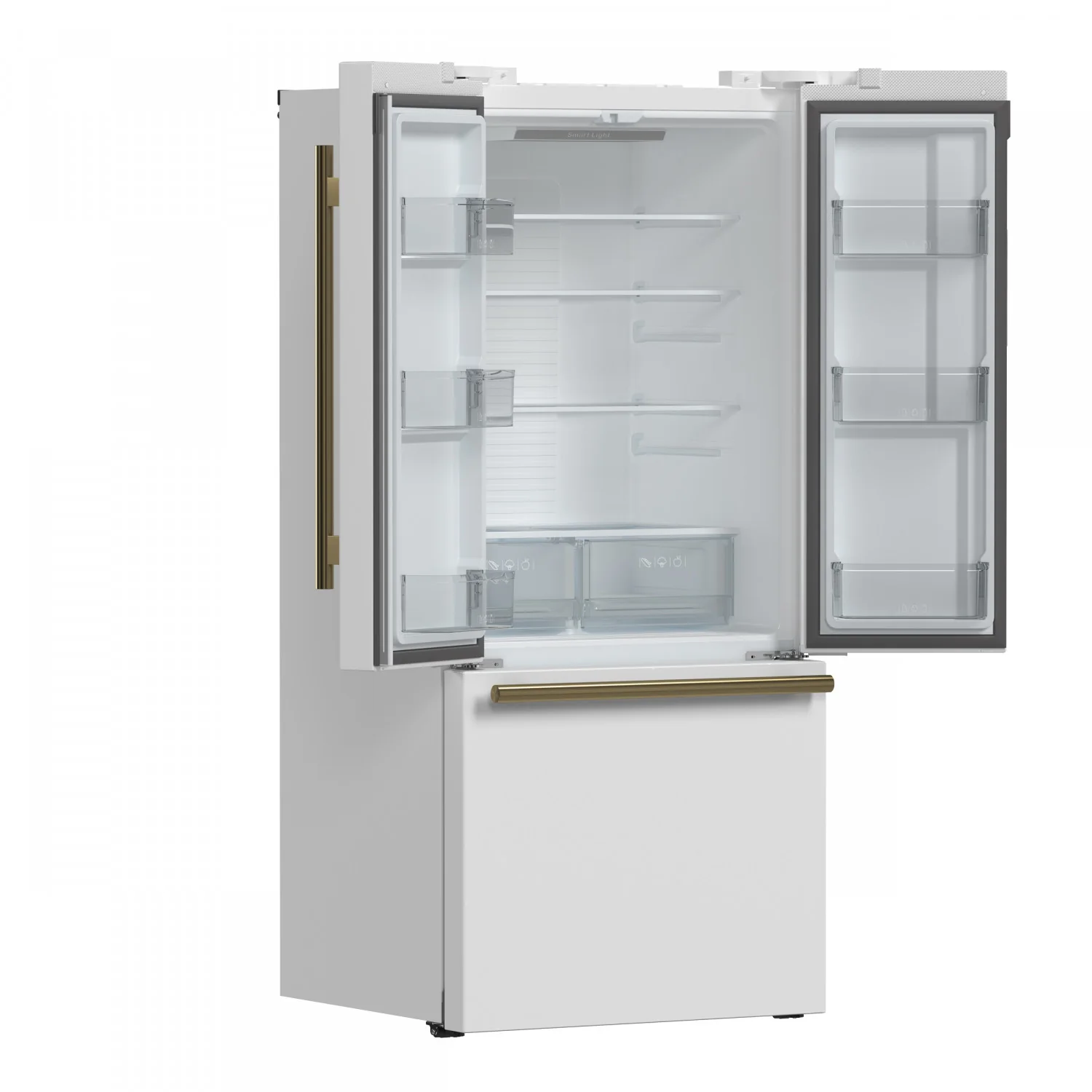 Forno Gallipoli 31" 17.5 Cu.Ft. White French Door Refrigerator with Ice Maker - FFFFD1974-31WHT - Image 4