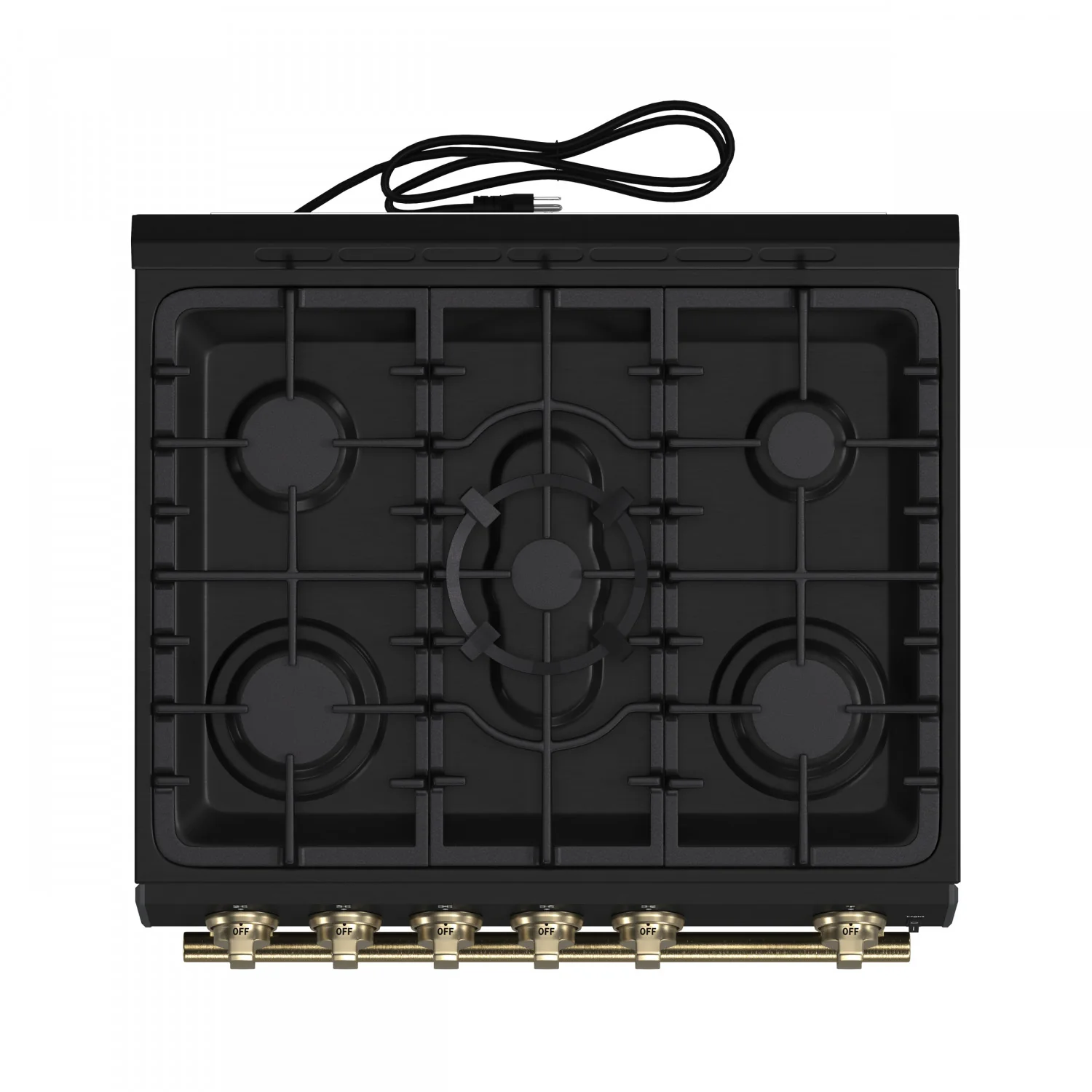 Forno Leonardo 30" Black Freestanding Gas Range (5.0 Cu. Ft.) - FFSGS1116-30BLK - Image 3