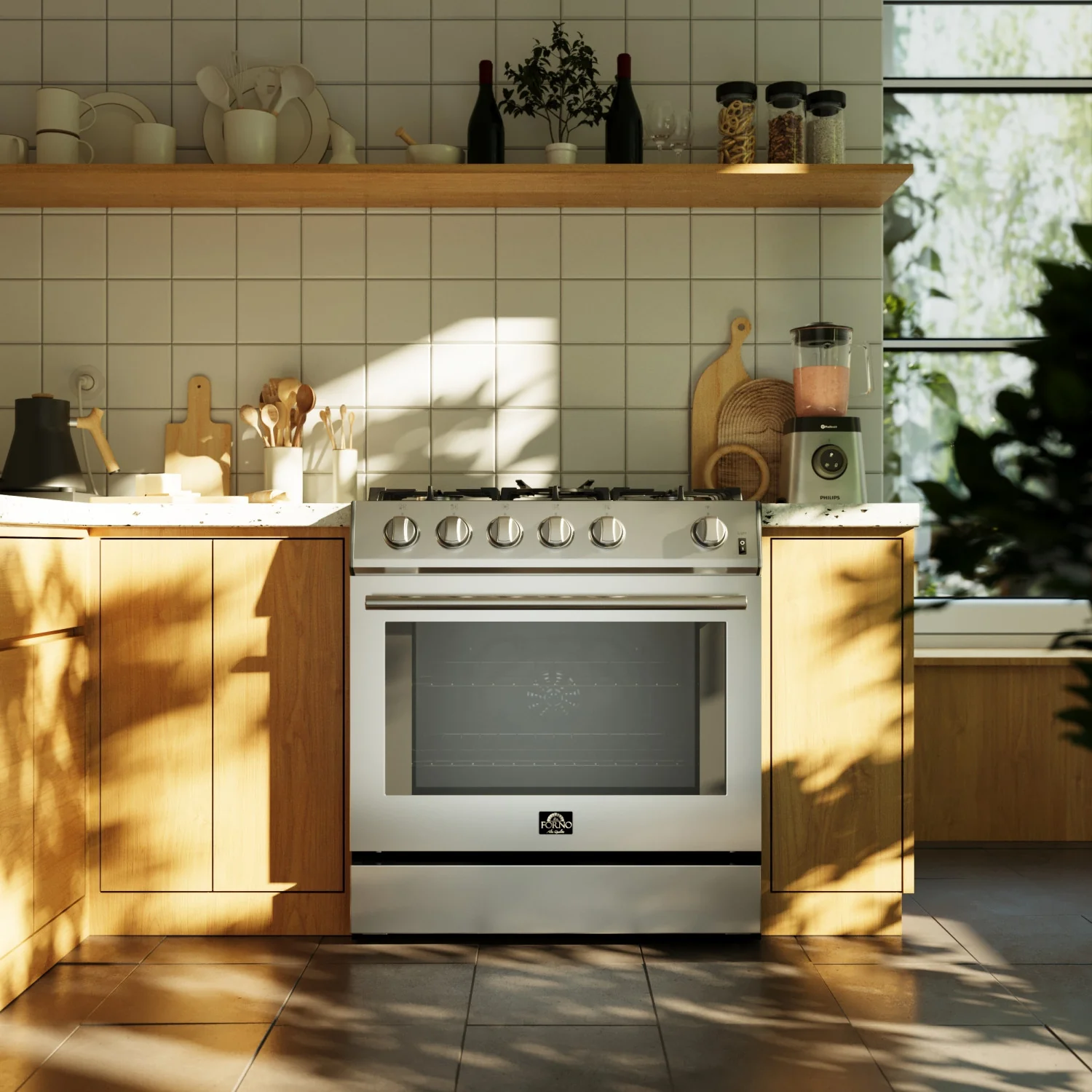 Forno Leonardo 30" Stainless Steel Freestanding Gas Range (5.0 Cu. Ft.) - FFSGS1116-30 - Image 12