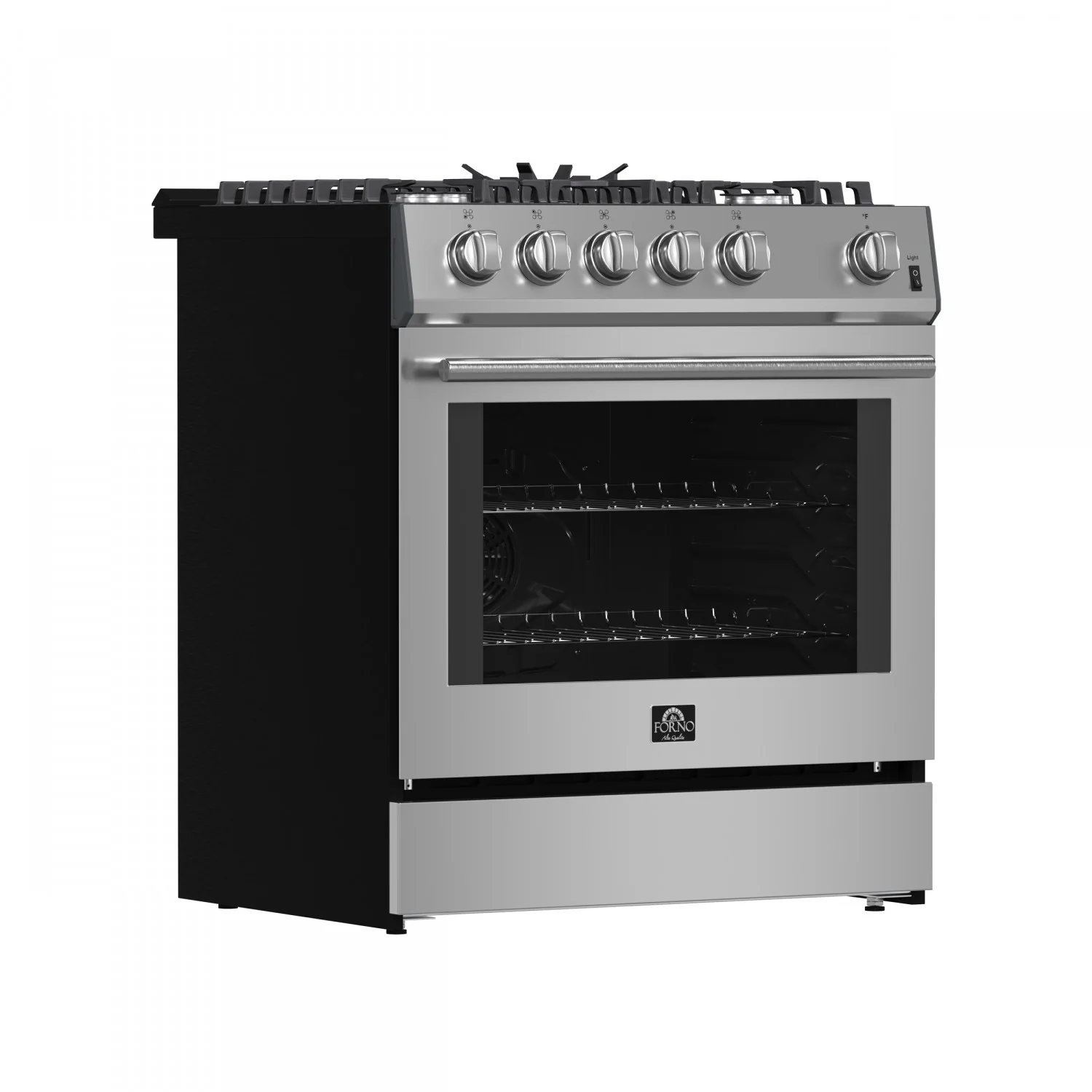 Forno Leonardo 30" Stainless Steel Freestanding Gas Range (5.0 Cu. Ft.) - FFSGS1116-30 - Image 3