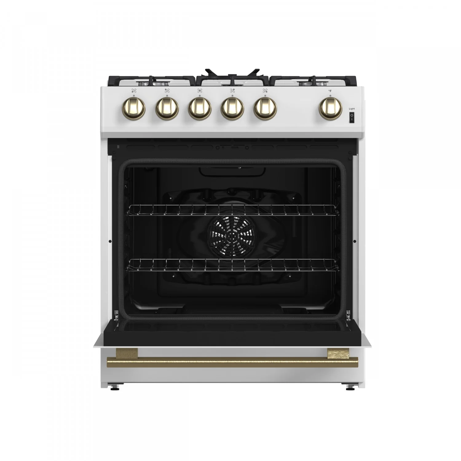 Forno Leonardo 30" White Freestanding Gas Range (5.0 Cu. Ft.) - FFSGS1116-30WHT - Image 2
