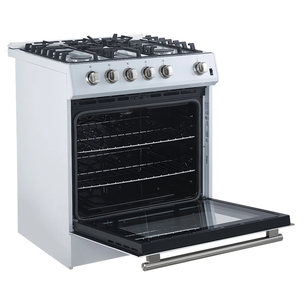 Forno Leonardo 30" White Freestanding Gas Range (5.0 Cu. Ft.) - FFSGS1116-30WHT - Image 8