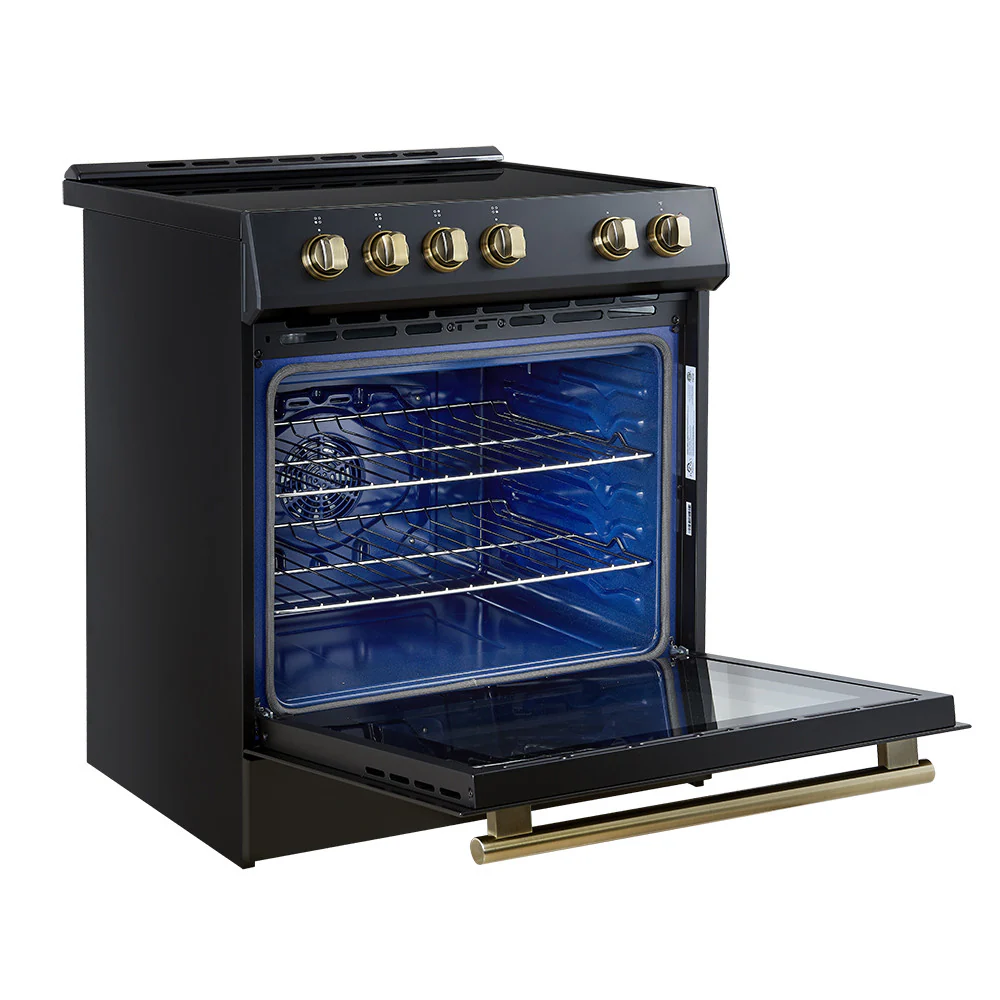 Forno Leonardo Black Slide-In Induction Range (5.0 Cu. Ft.) - FFSIN0982-30BLK - Image 6