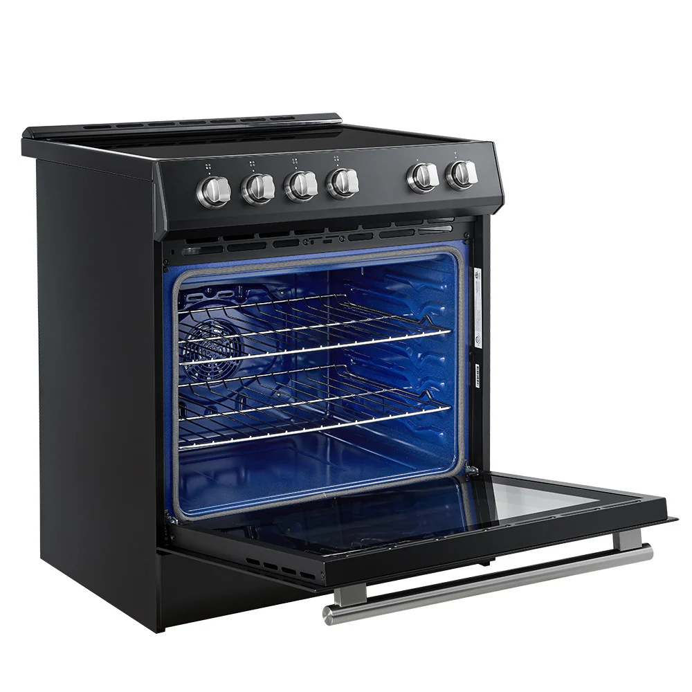 Forno Leonardo Black Slide-In Induction Range (5.0 Cu. Ft.) - FFSIN0982-30BLK - Image 7