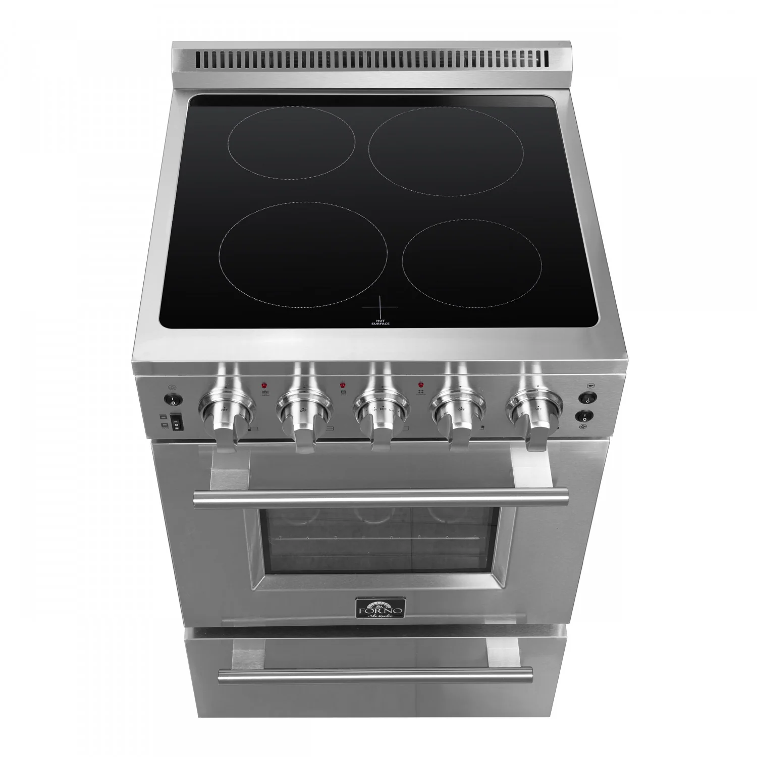 Forno Loiano 24" Stainless Steel Freestanding Electric Range (2.3 Cu. Ft.) - FFSEL6099-24 - Image 4