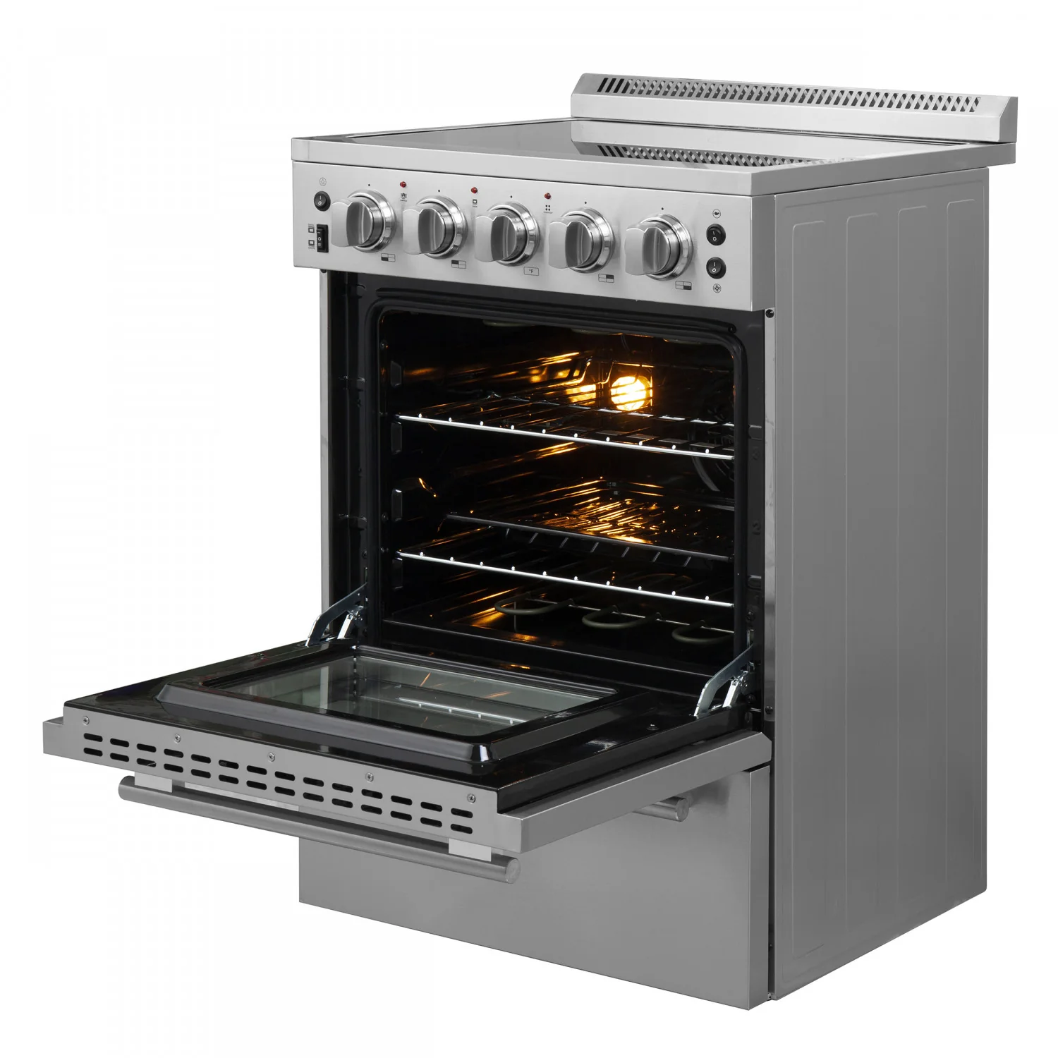 Forno Loiano 24" Stainless Steel Freestanding Electric Range (2.3 Cu. Ft.) - FFSEL6099-24 - Image 5