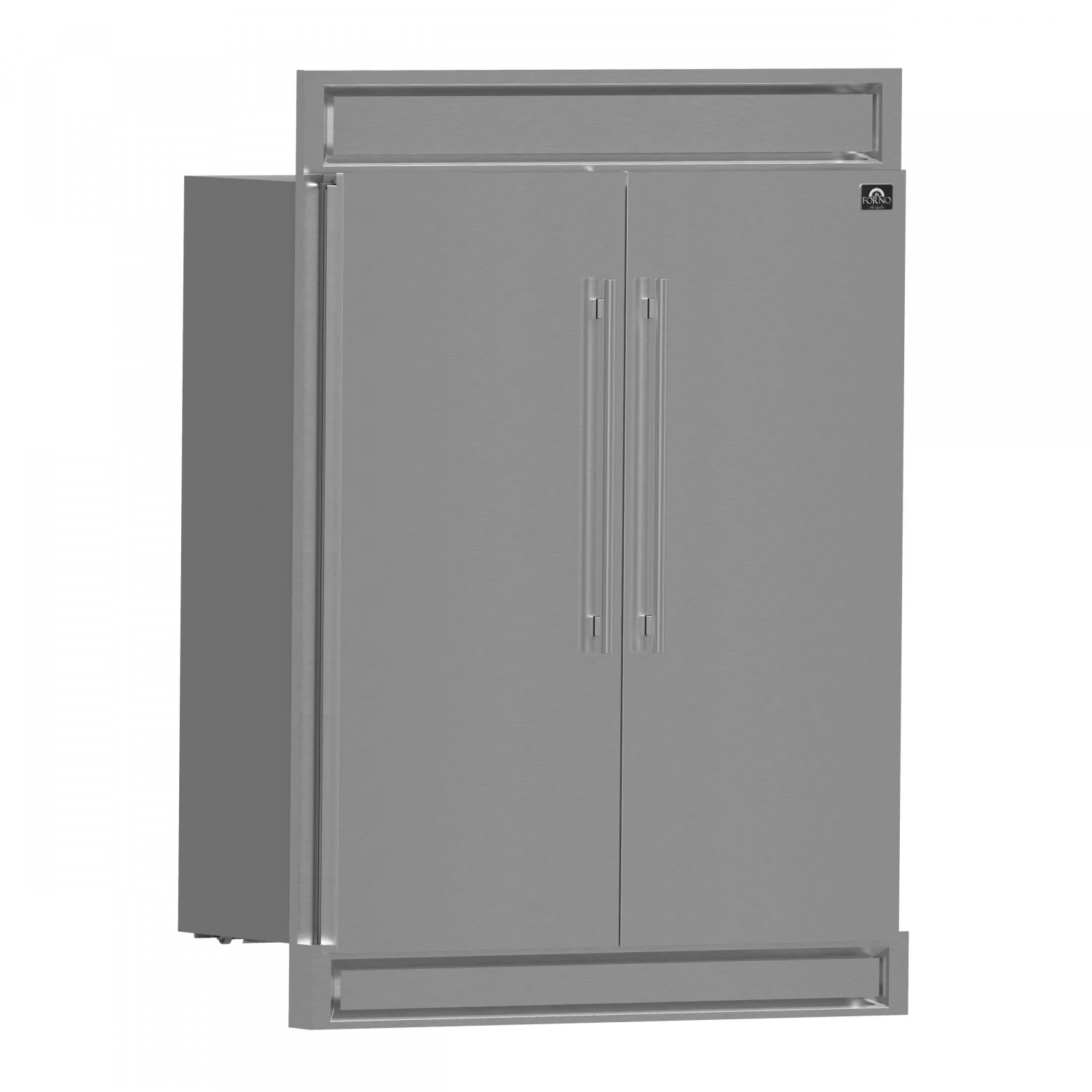 Forno Maderno 60" Stainless Steel 2-piece Built-In Convertible Refrigerator/Freezer (27.2 Cu. Ft.) - FFFFD1722-60S - Image 4