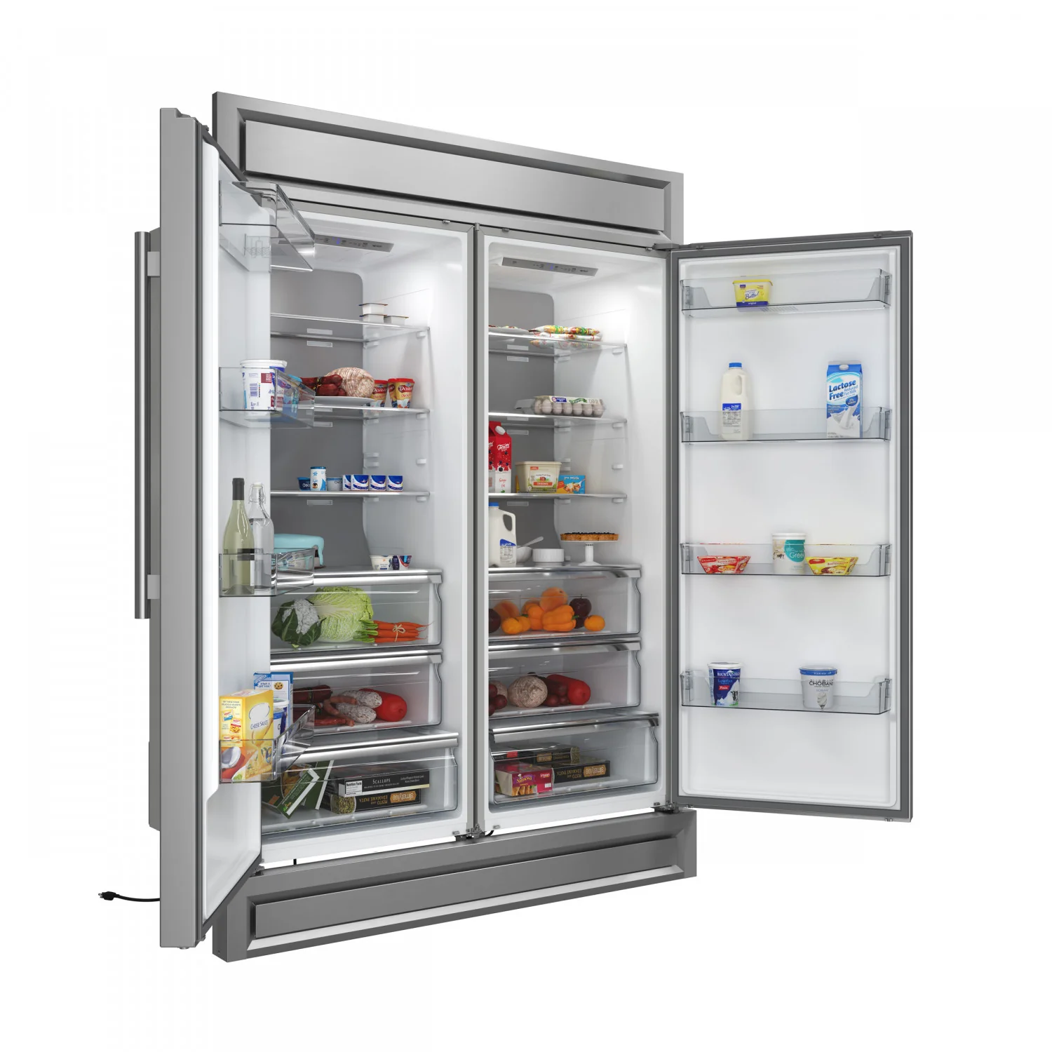 Forno Maderno 60" Stainless Steel 2-piece Built-In Convertible Refrigerator/Freezer (27.2 Cu. Ft.) - FFFFD1722-60S - Image 6