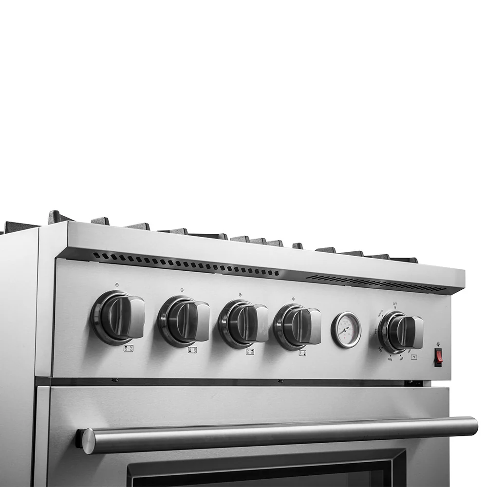 Forno Marco 30" Stainless Steel Freestanding Gas Range (4.32 Cu. Ft.) - FFSGS6277-30 - Image 5
