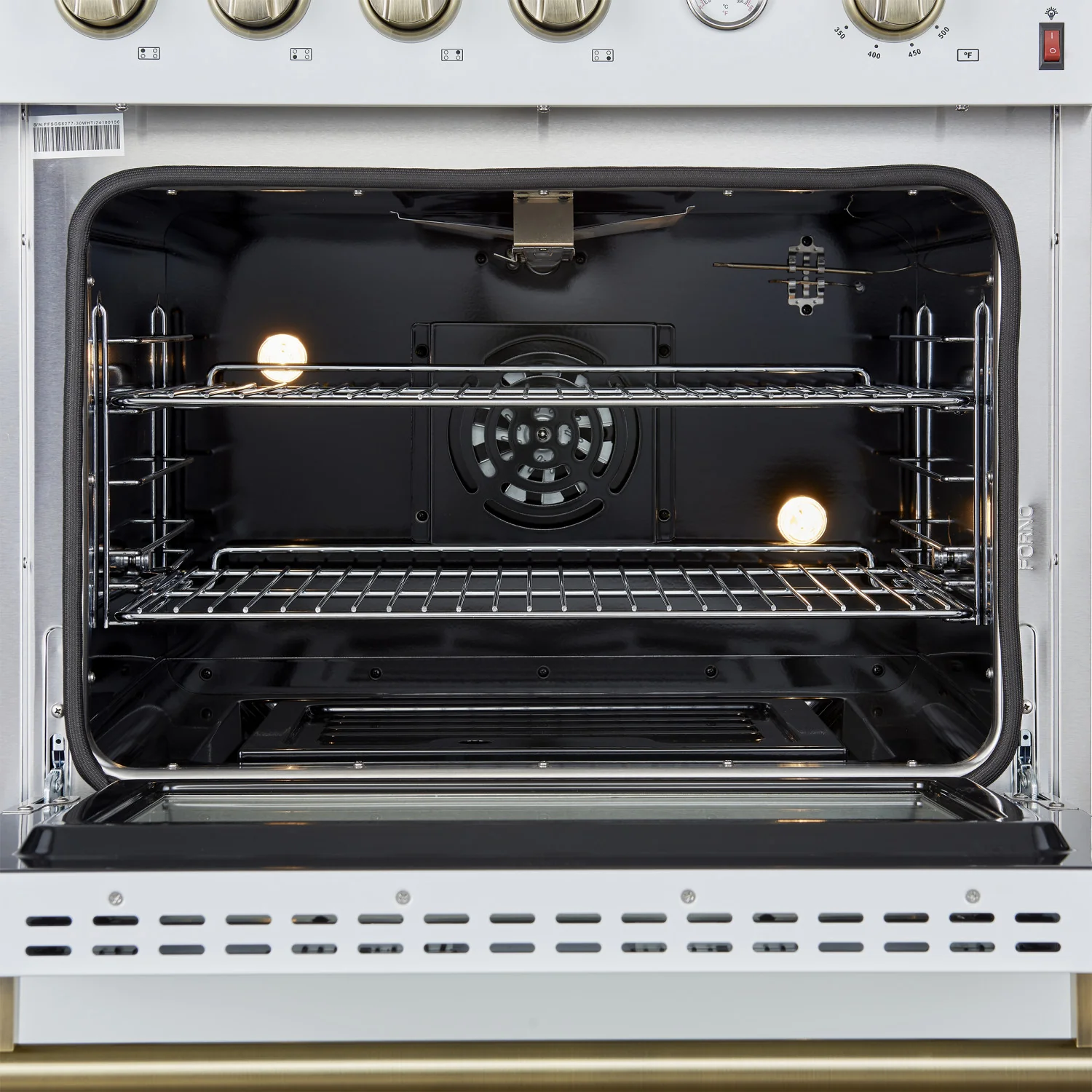 Forno Marco 30" White Freestanding Gas Range (4.32 Cu. Ft.) - FFSGS6277-30WHT - Image 3